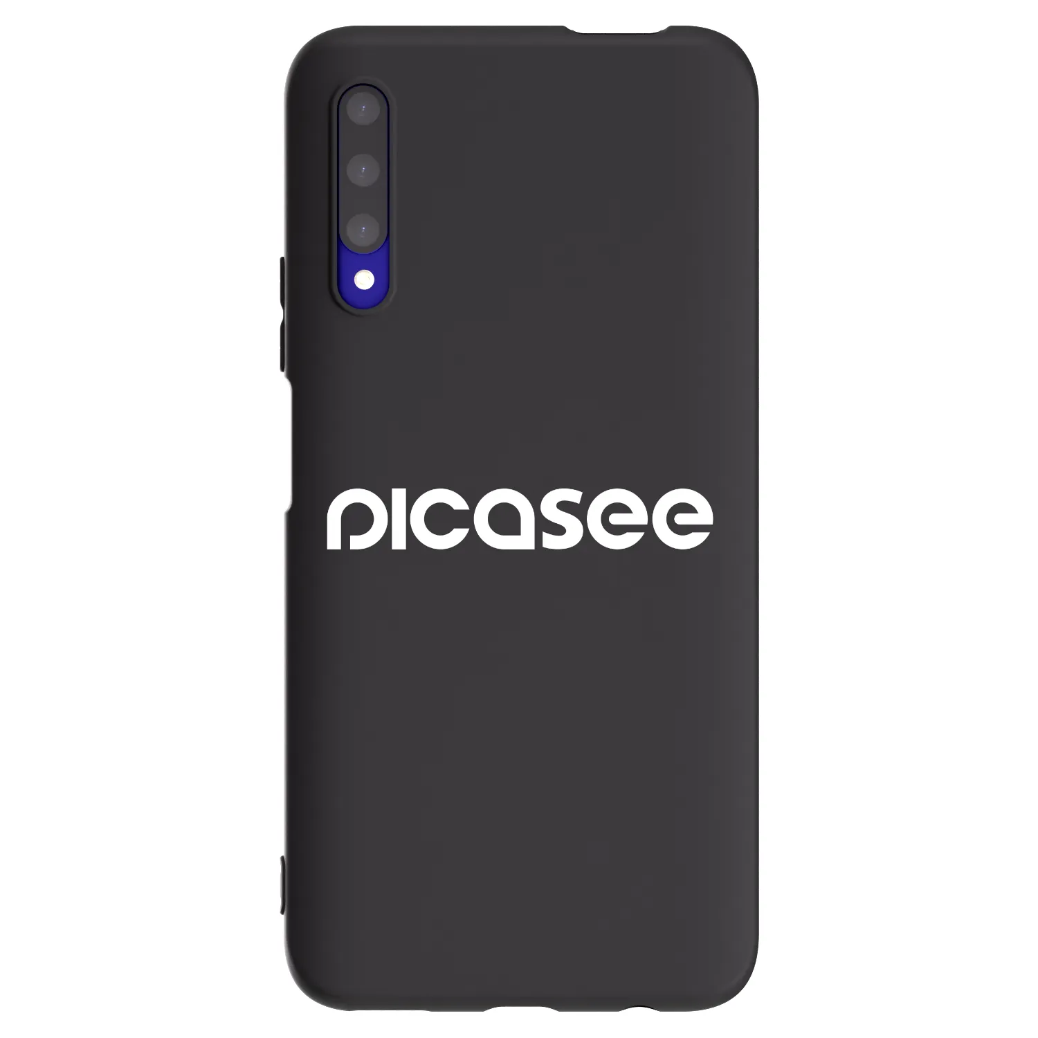 Picasee silikonowe czarne etui na Honor 9X Pro - Picasee - new logo - white