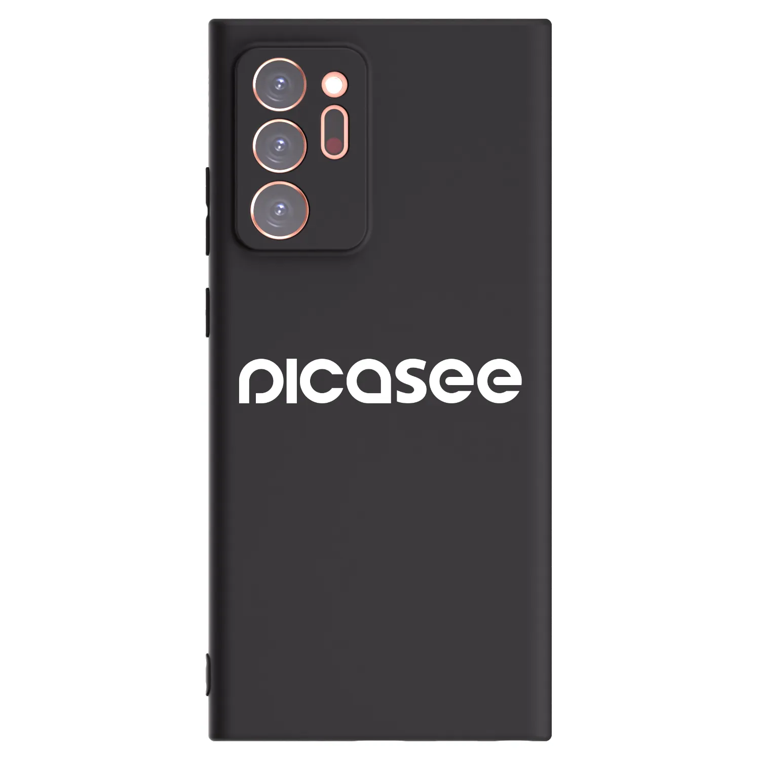 Picasee silikonowe czarne etui na Samsung Galaxy Note 20 Ultra - Picasee - new logo - white