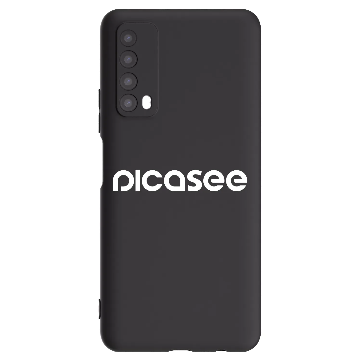 Picasee silikonowe czarne etui na Huawei P Smart 2021 - Picasee - new logo - white