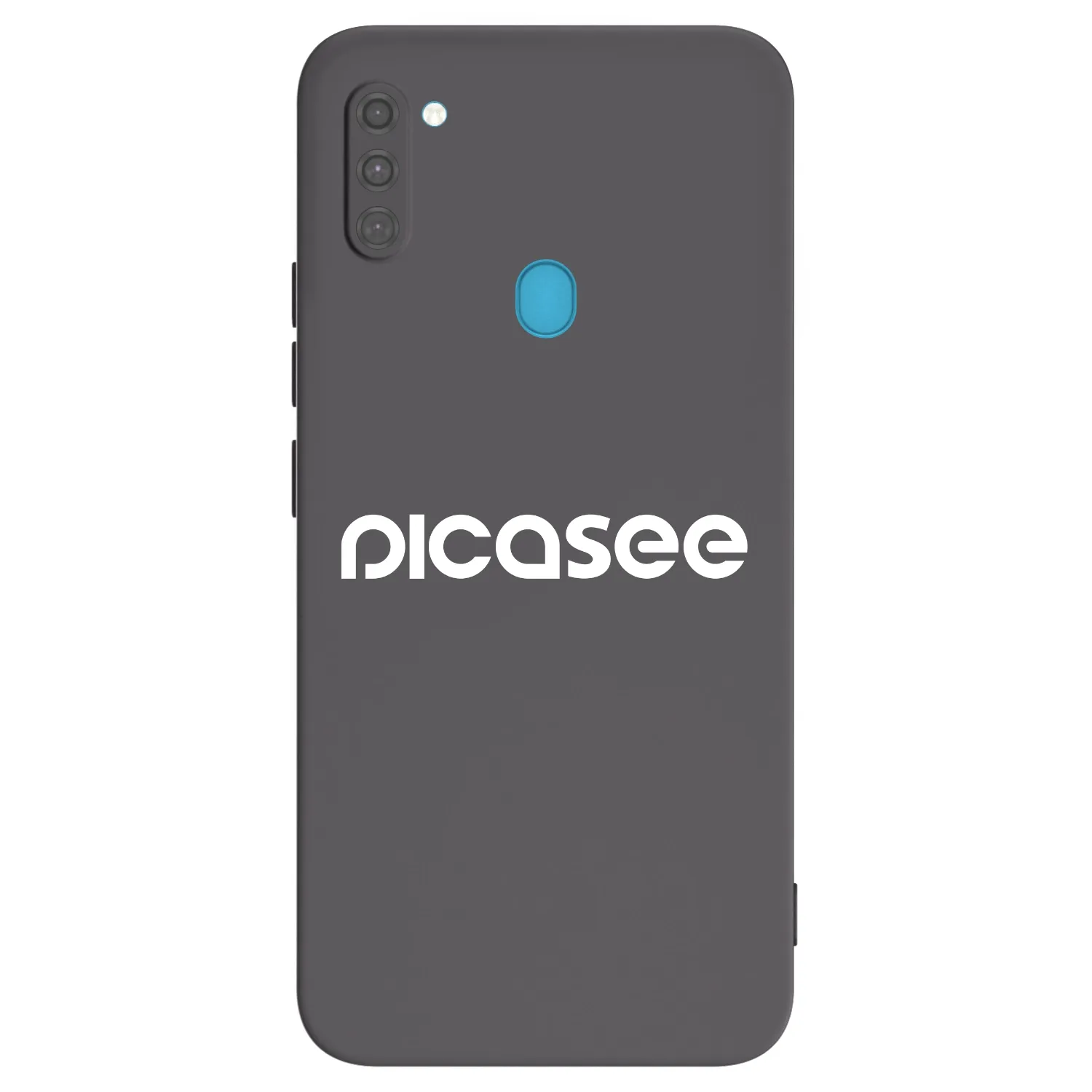 Picasee silikonowe czarne etui na Samsung Galaxy M11 - Picasee - new logo - white