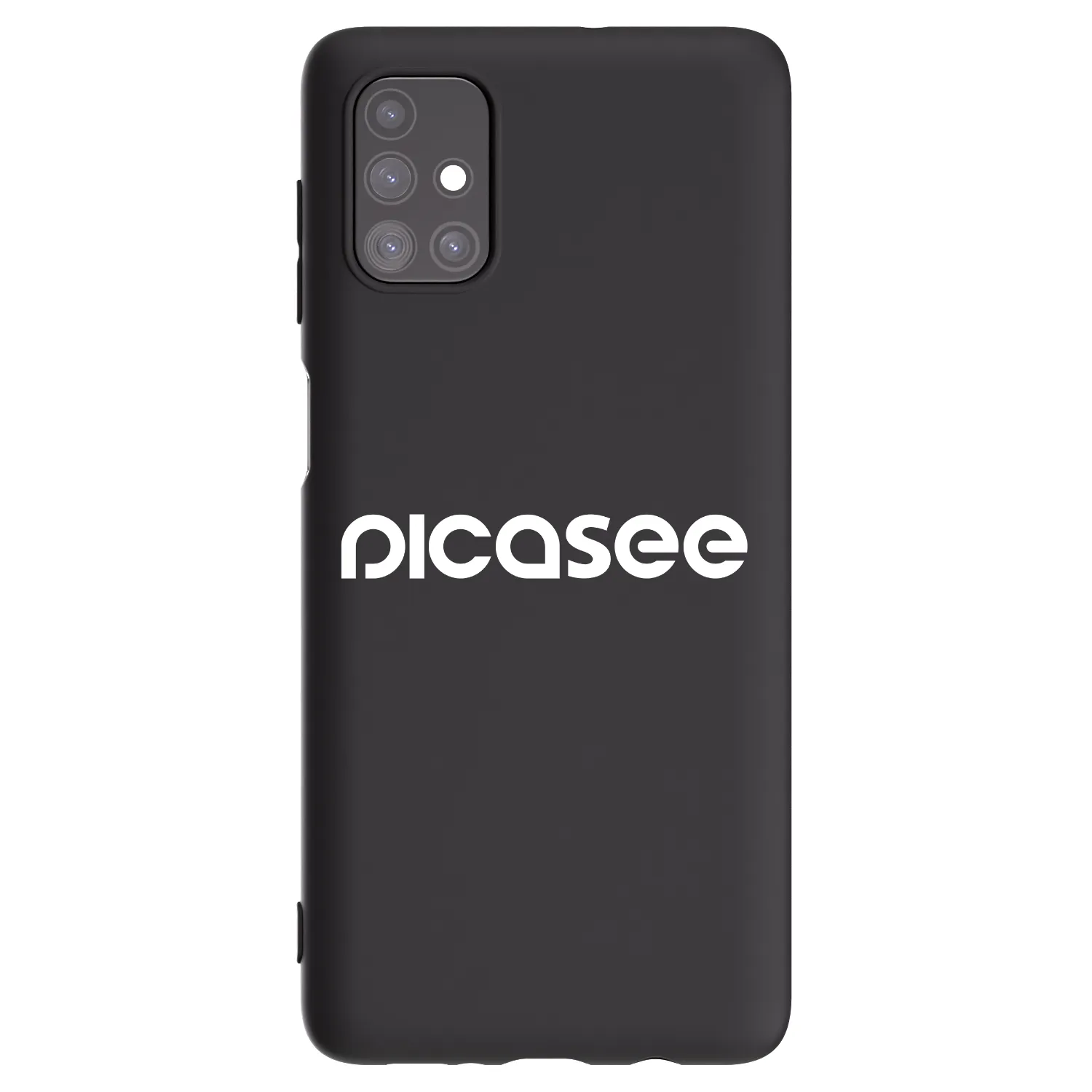 Picasee silikonowe czarne etui na Samsung Galaxy M51 M515F - Picasee - new logo - white