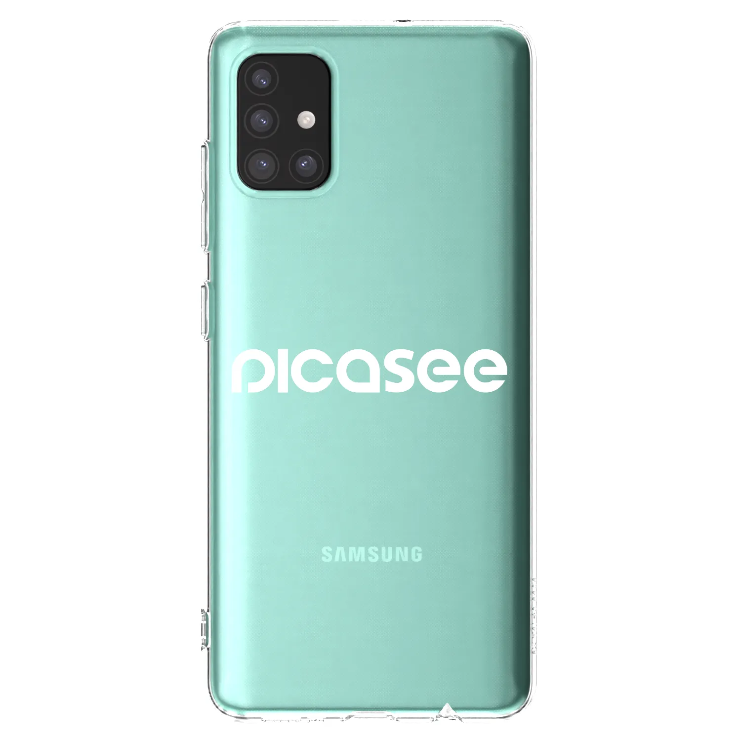 Picasee silikonowe przeźroczyste etui na Samsung Galaxy M51 M515F - Picasee - new logo - white