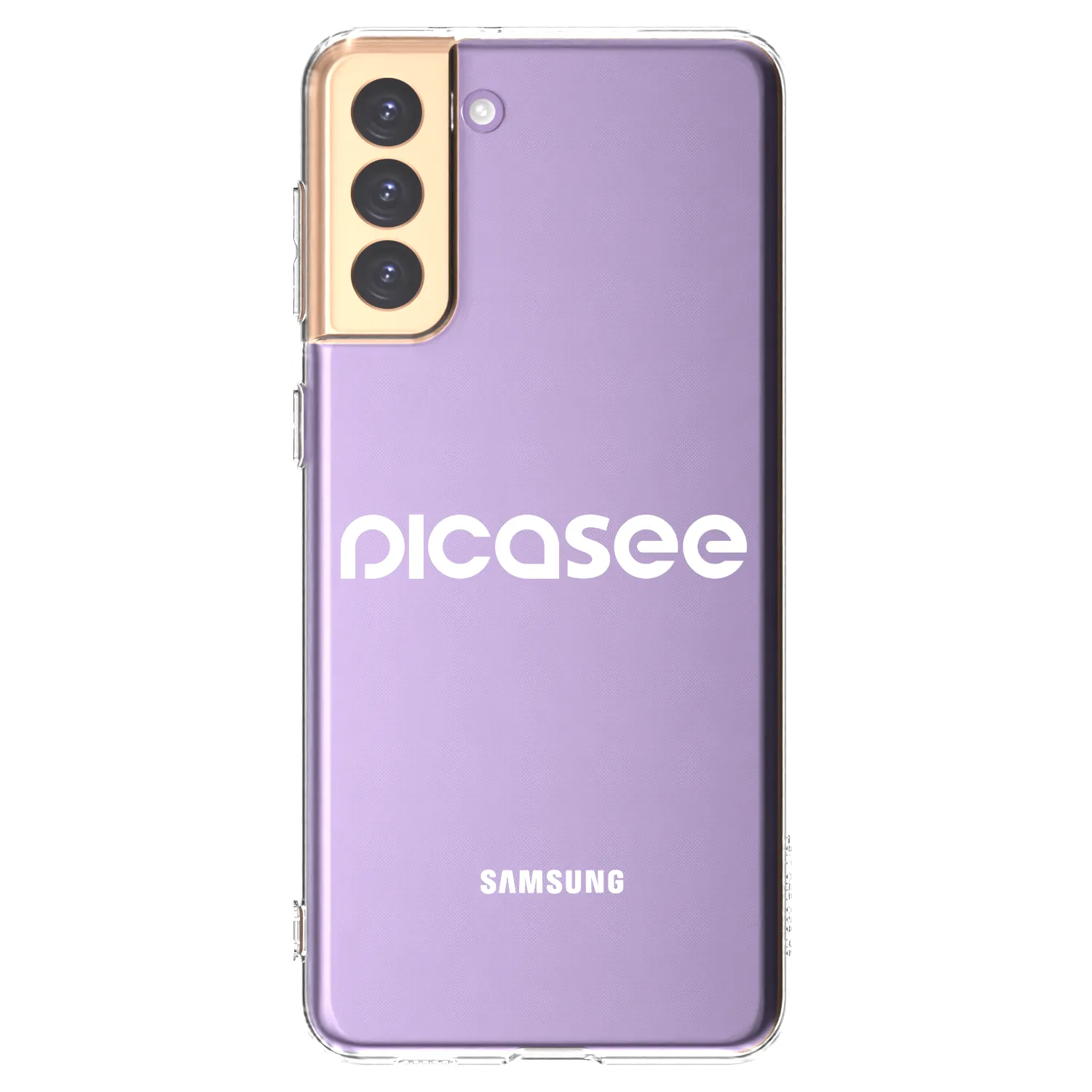 Picasee silikonowe przeźroczyste etui na Samsung Galaxy S21+ 5G G996F - Picasee - new logo - white