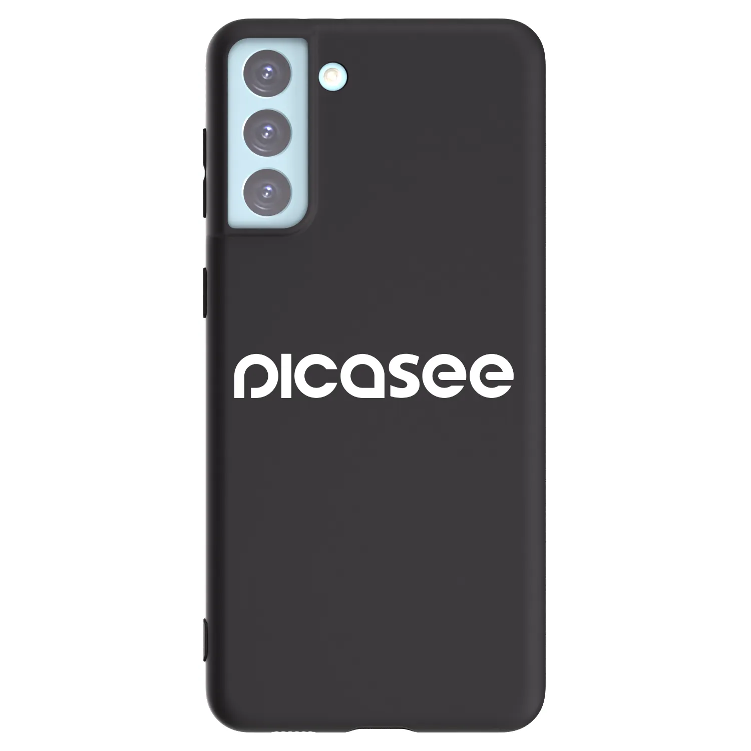 Picasee silikonowe czarne etui na Samsung Galaxy S21+ 5G G996F - Picasee - new logo - white