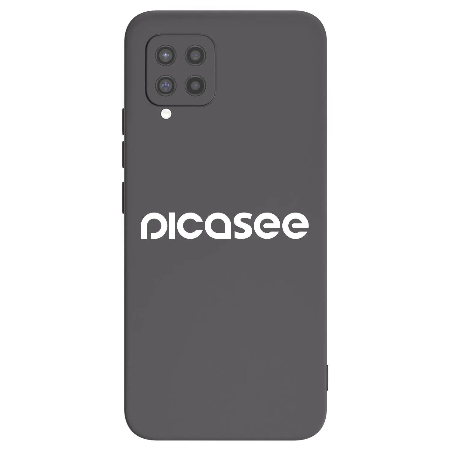 Picasee silikonowe czarne etui na Samsung Galaxy A42 A426B - Picasee - new logo - white