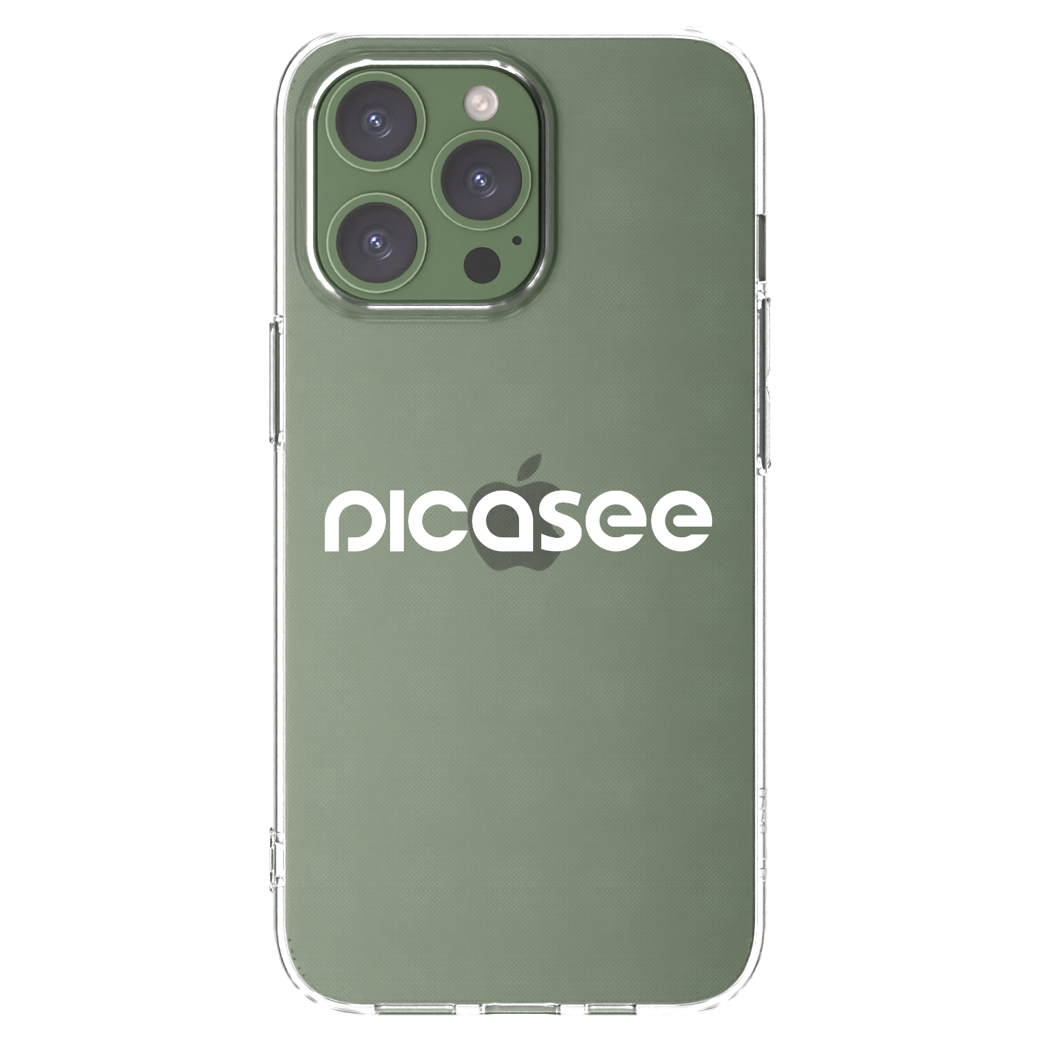 Picasee silikonowe przeźroczyste etui na Apple iPhone 13 Pro - Picasee - new logo - white