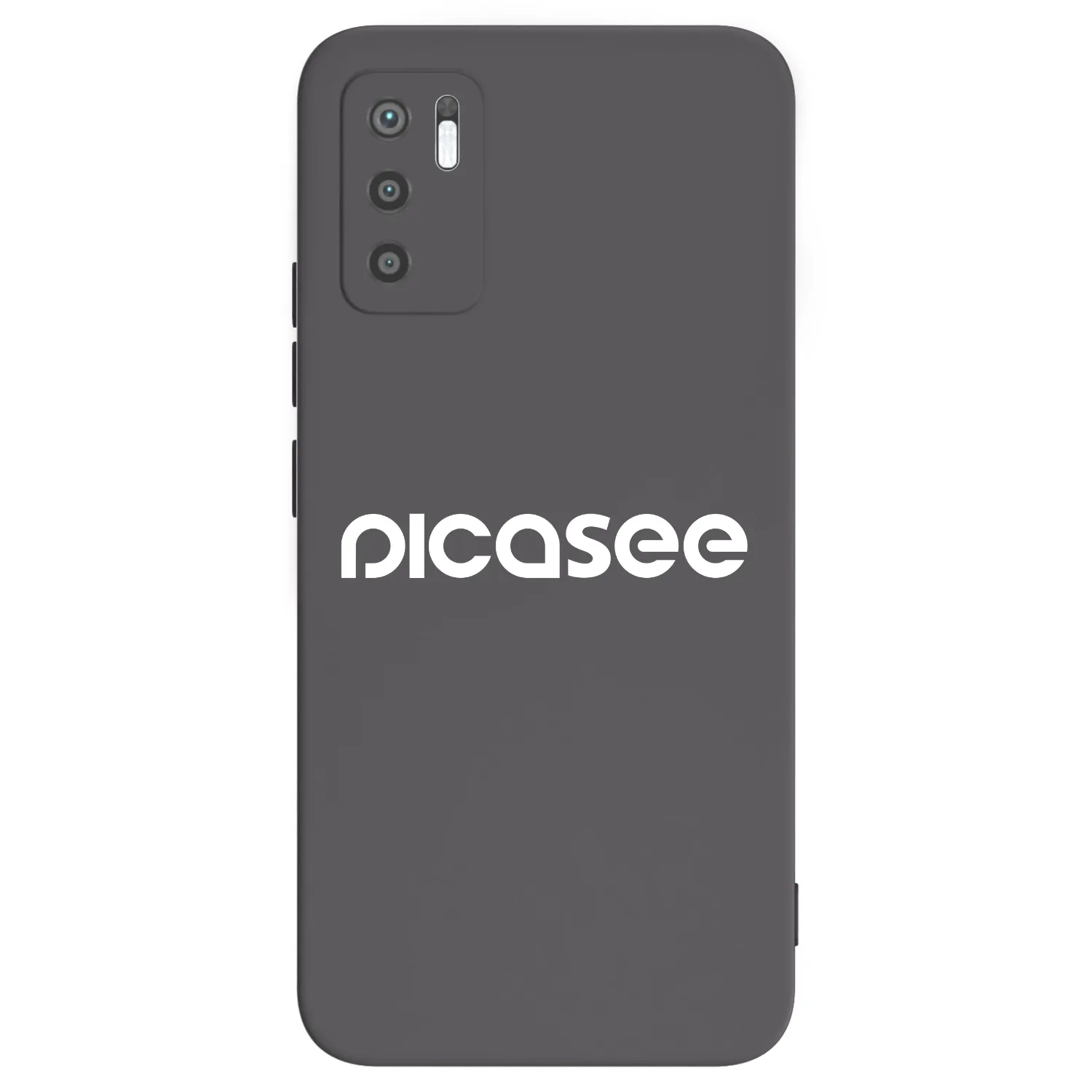 Picasee silikonowe czarne etui na Xiaomi Redmi Note 10 5G - Picasee - new logo - white
