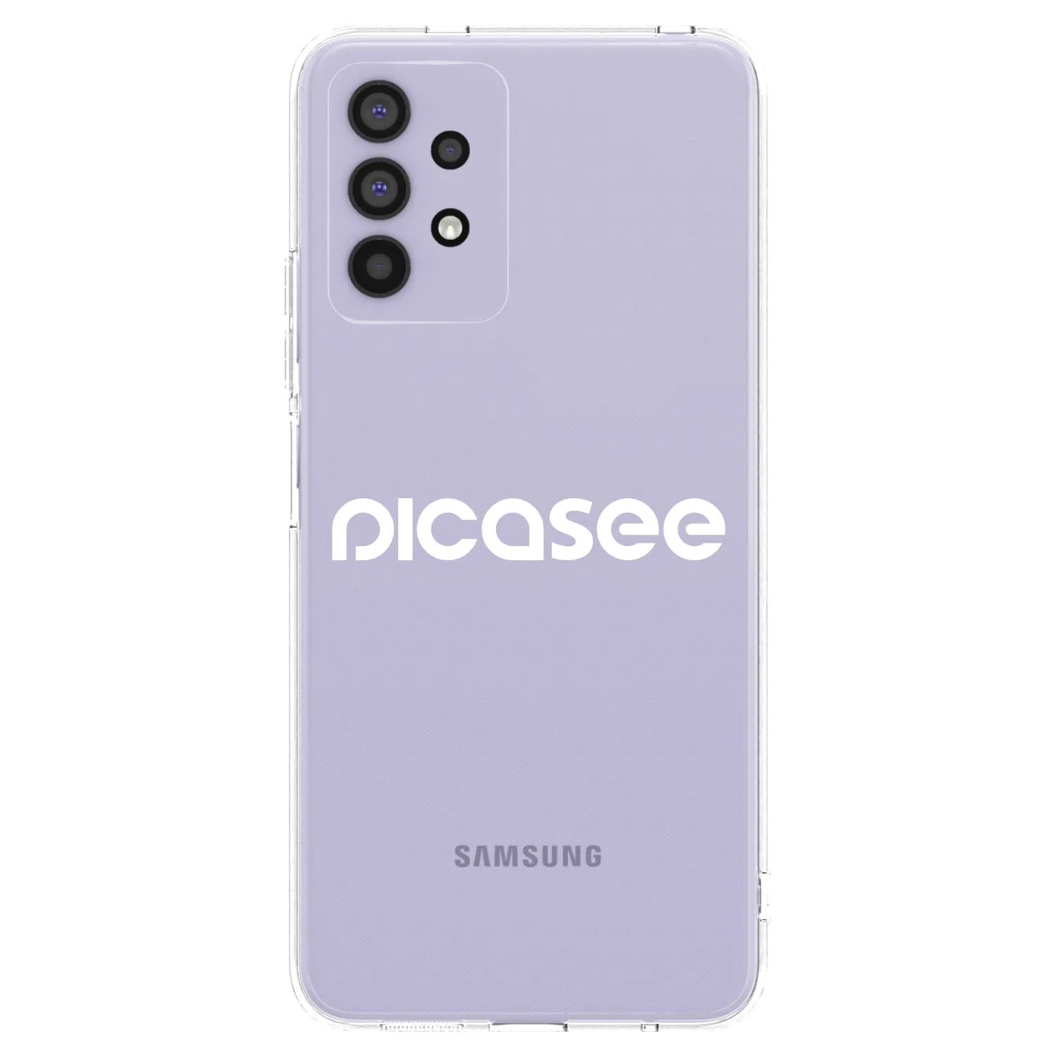 Picasee silikonowe przeźroczyste etui na Samsung Galaxy A32 4G SM-A325F - Picasee - new logo - white