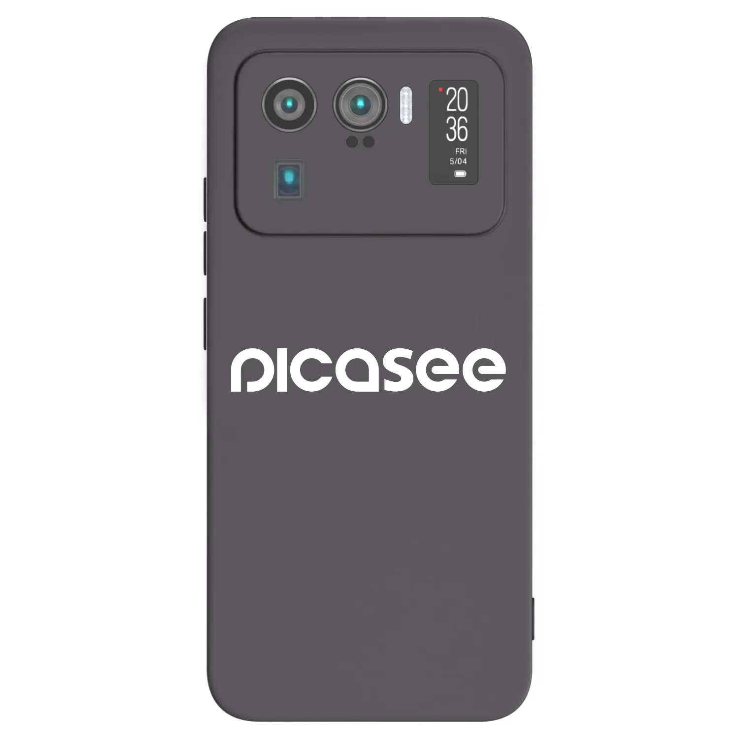 Picasee silikonowe czarne etui na Xiaomi Mi 11 Ultra - Picasee - new logo - white