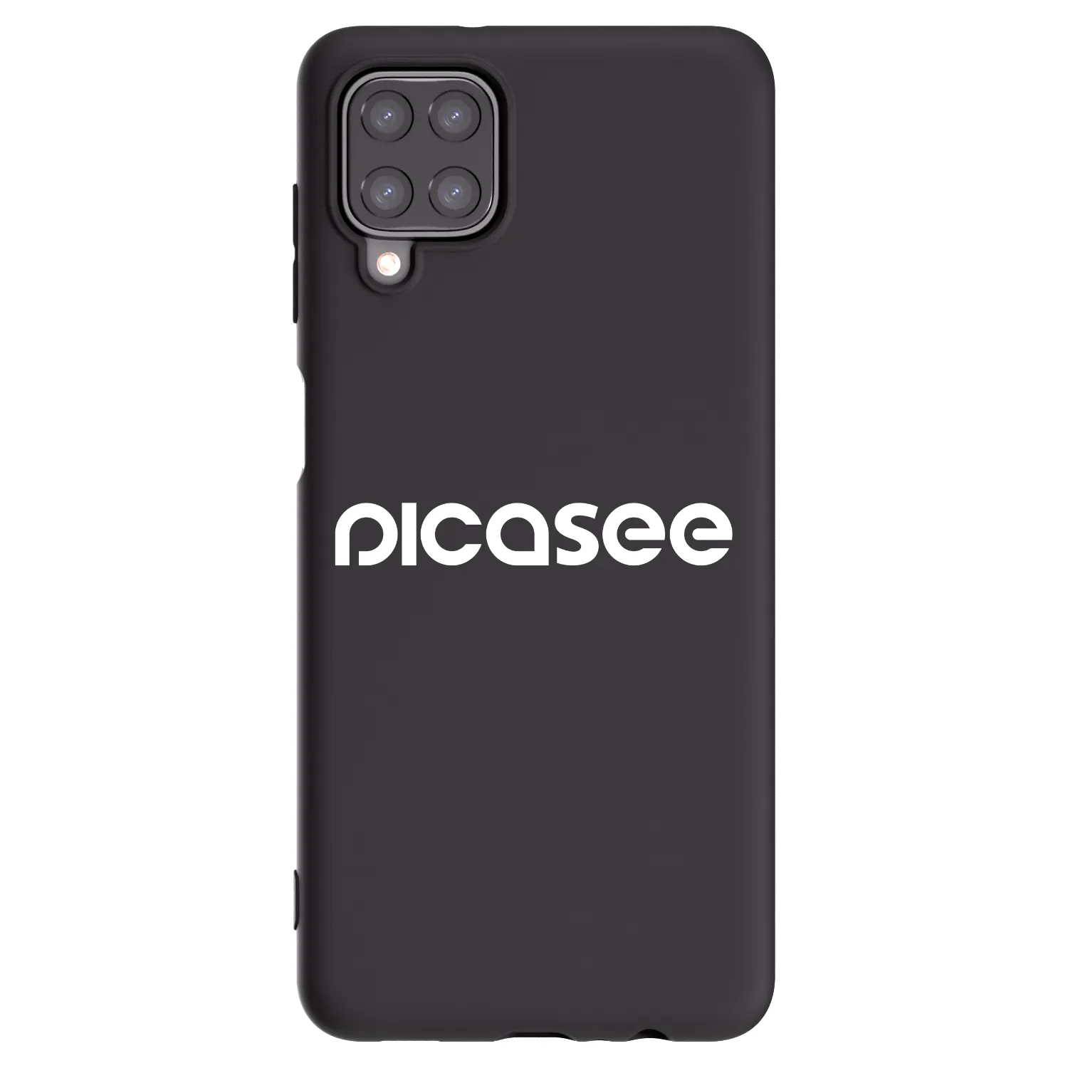 Picasee silikonowe czarne etui na Samsung Galaxy M12 M127F - Picasee - new logo - white
