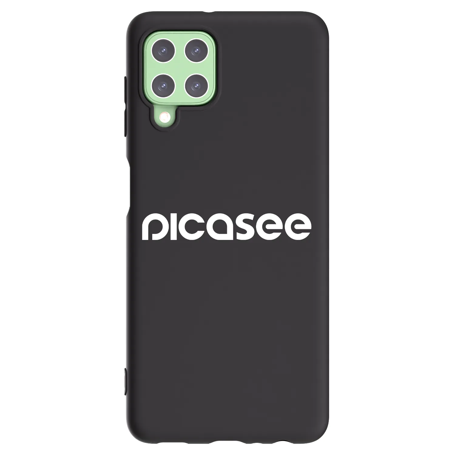 Picasee silikonowe czarne etui na Samsung Galaxy A22 A225F 4G - Picasee - new logo - white