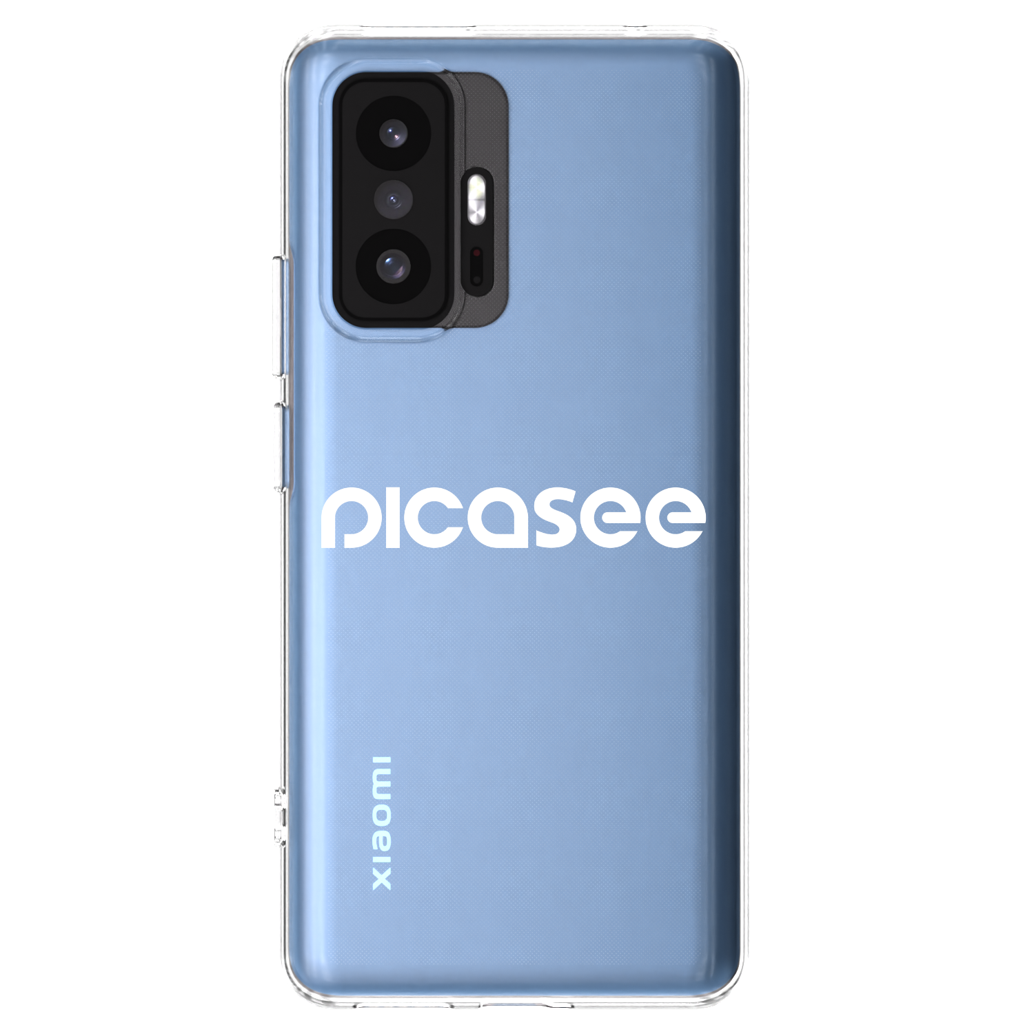 Picasee silikonowe przeźroczyste etui na Xiaomi 11T Pro - Picasee - new logo - white