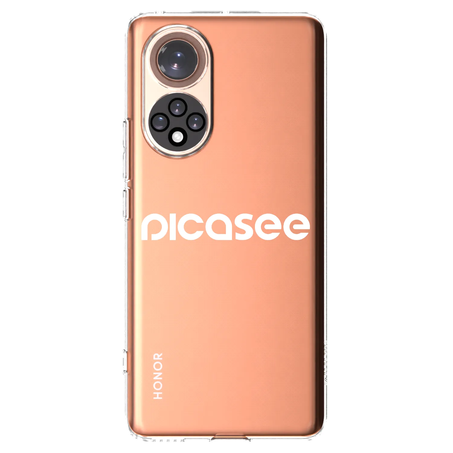 Picasee silikonowe przeźroczyste etui na Honor 50 5G - Picasee - new logo - white