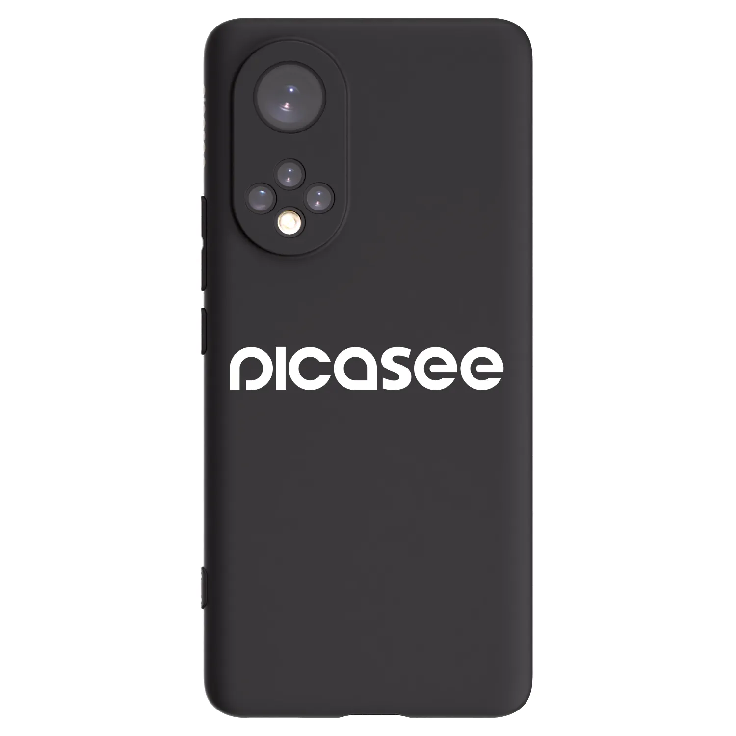 Picasee silikonowe czarne etui na Huawei Nova 9 - Picasee - new logo - white