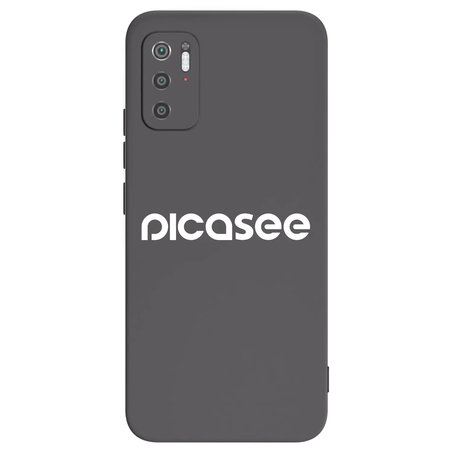 Picasee silikonowe czarne etui na Xiaomi Poco M3 Pro 5G - Picasee - new logo - white