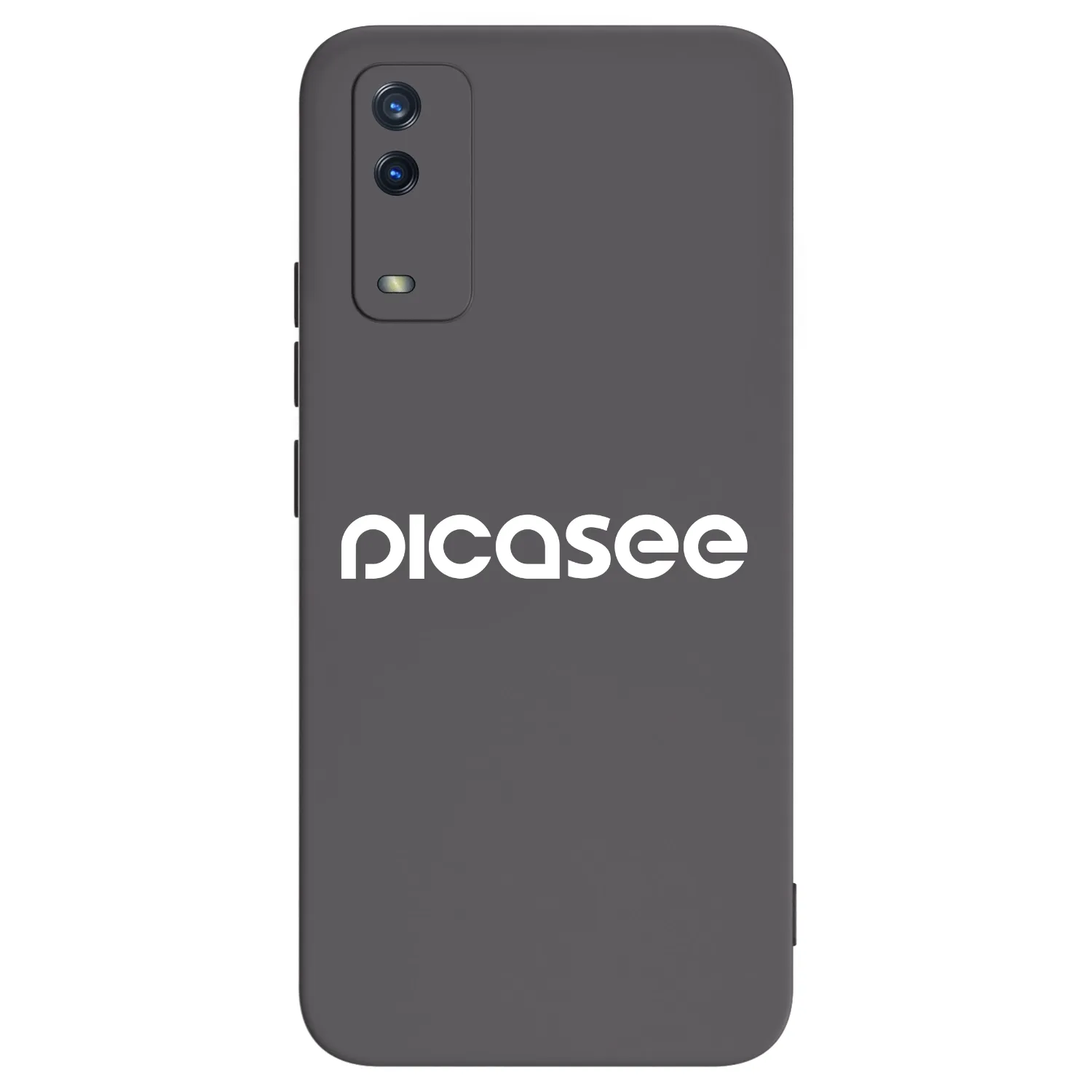 Picasee silikonowe czarne etui na Vivo Y11s - Picasee - new logo - white