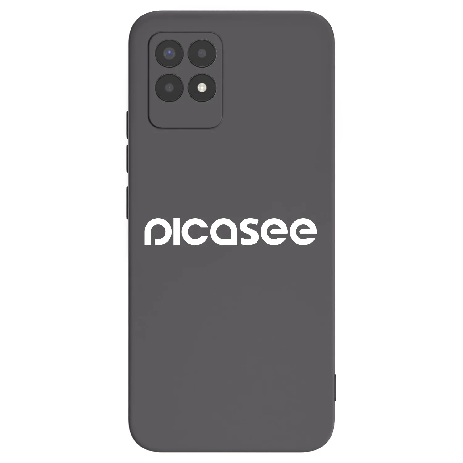 Picasee silikonowe czarne etui na Realme 8i - Picasee - new logo - white