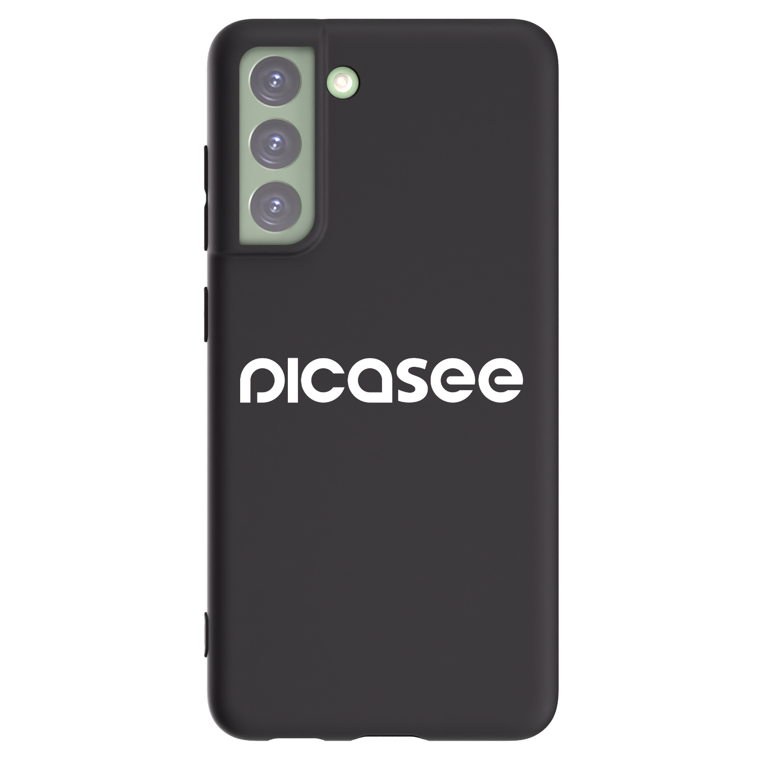 Picasee silikonowe czarne etui na Samsung Galaxy S21 FE 5G - Picasee - new logo - white