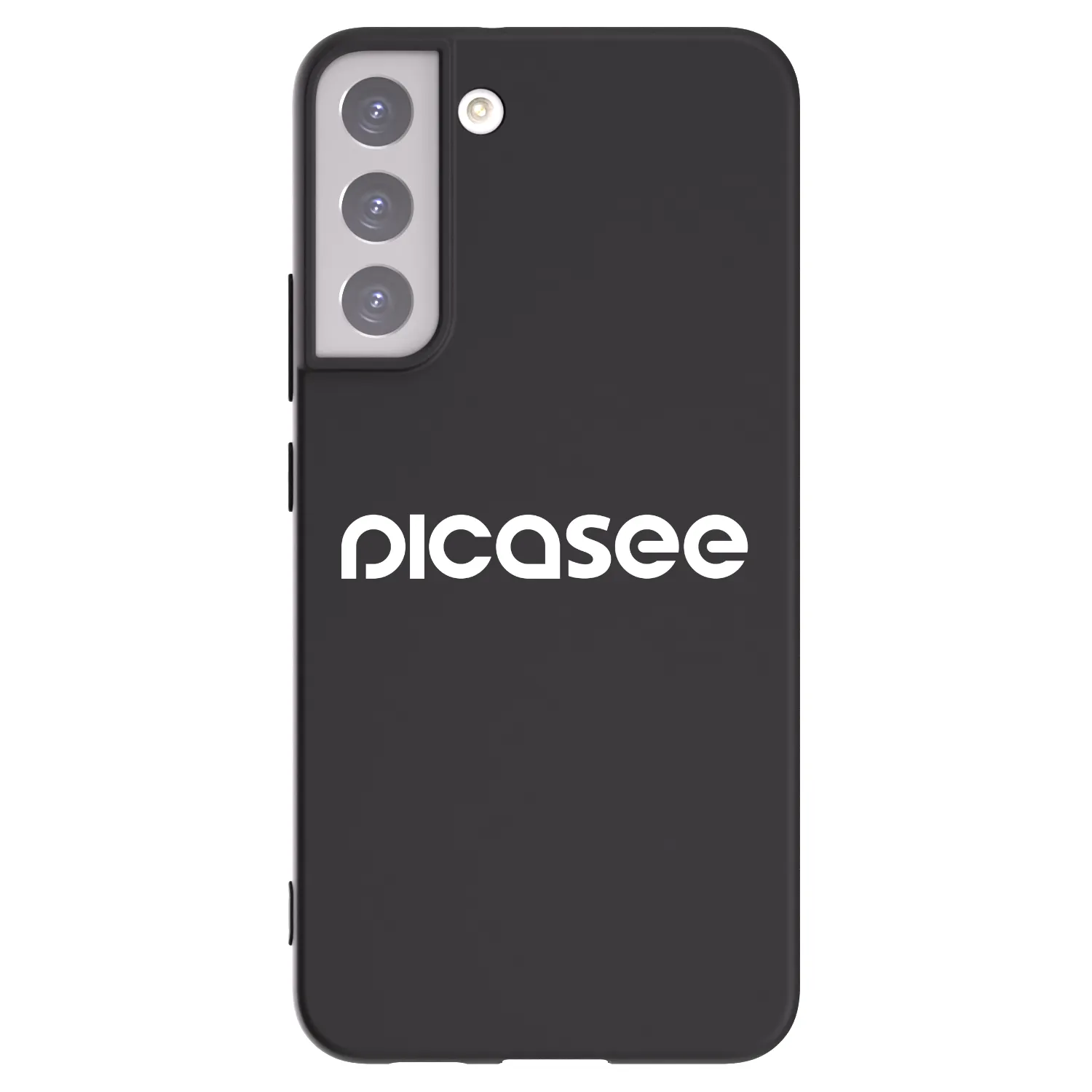 Picasee silikonowe czarne etui na Samsung Galaxy S22+ 5G - Picasee - new logo - white