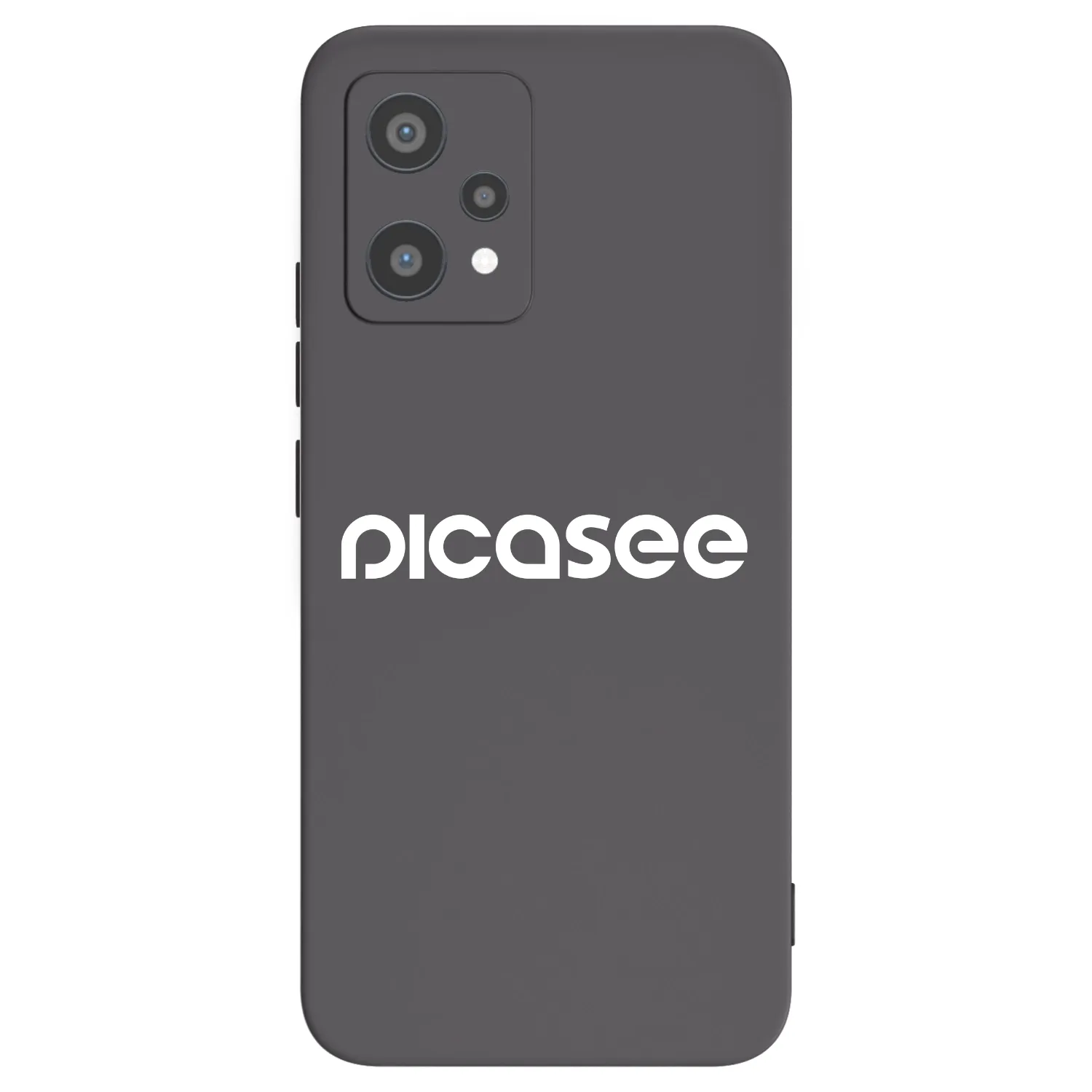 Picasee silikonowe czarne etui na Realme 9 Pro 5G - Picasee - new logo - white