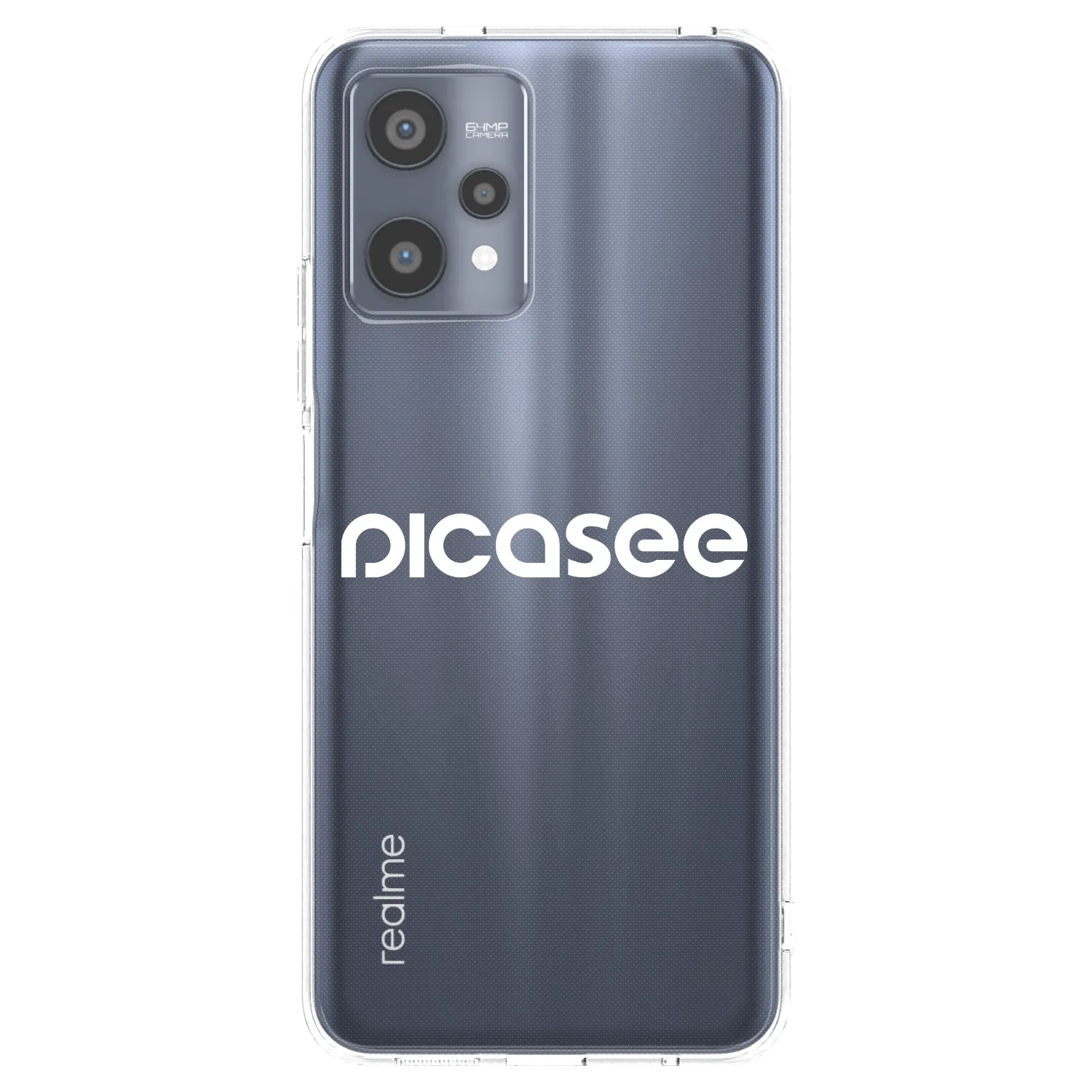 Picasee silikonowe przeźroczyste etui na Realme 9 Pro 5G - Picasee - new logo - white