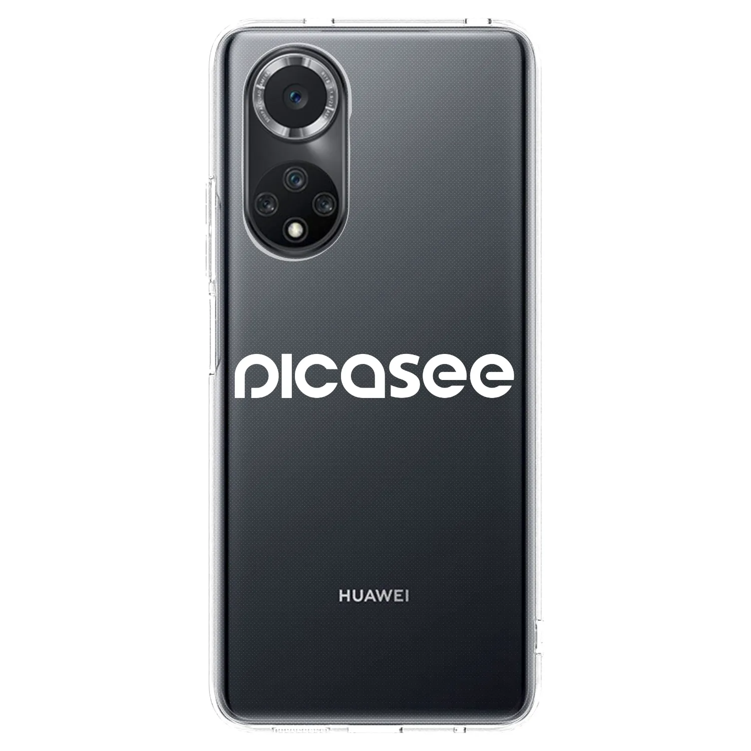 Picasee silikonowe przeźroczyste etui na Huawei Nova 9 SE - Picasee - new logo - white