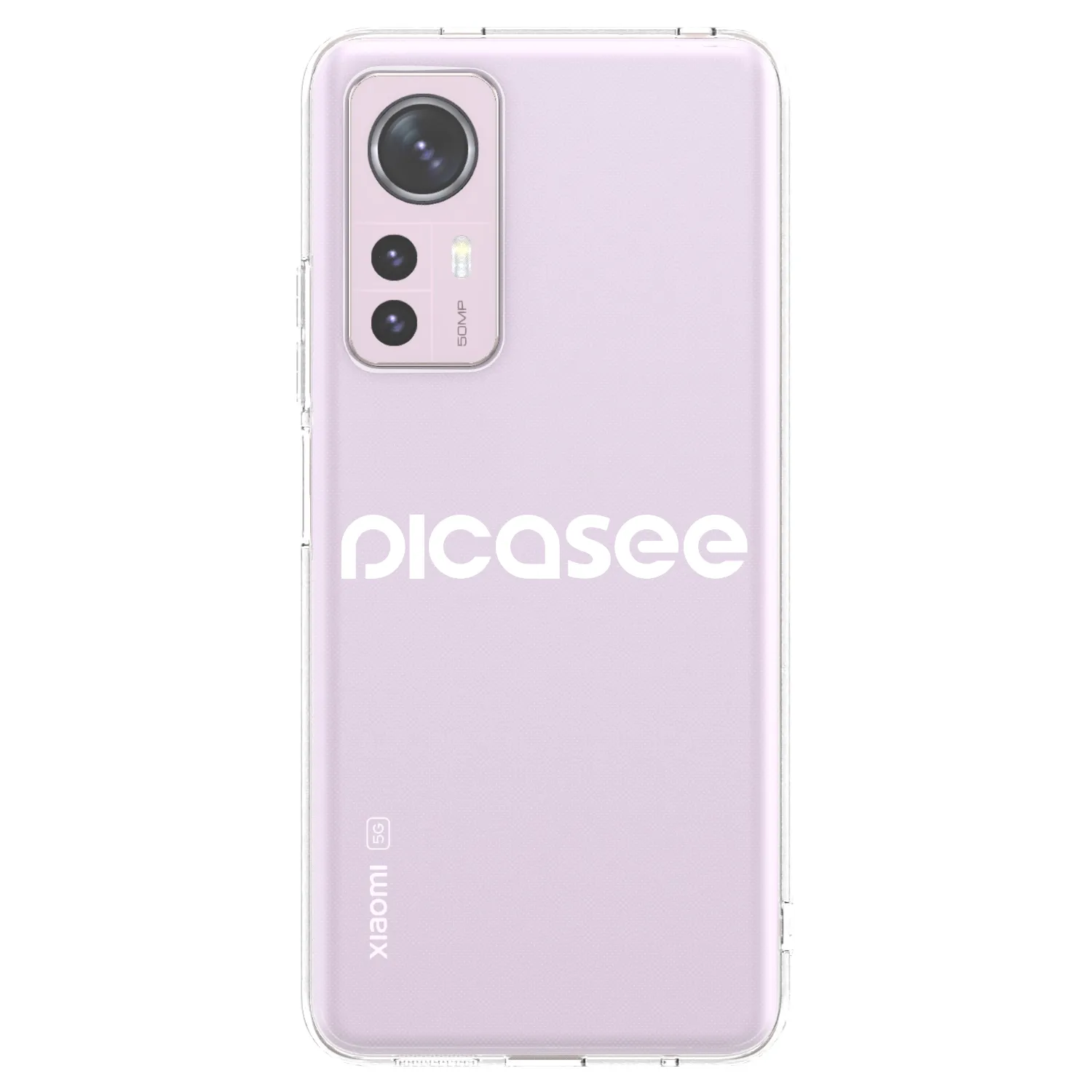 Picasee silikonowe przeźroczyste etui na Xiaomi 12 - Picasee - new logo - white