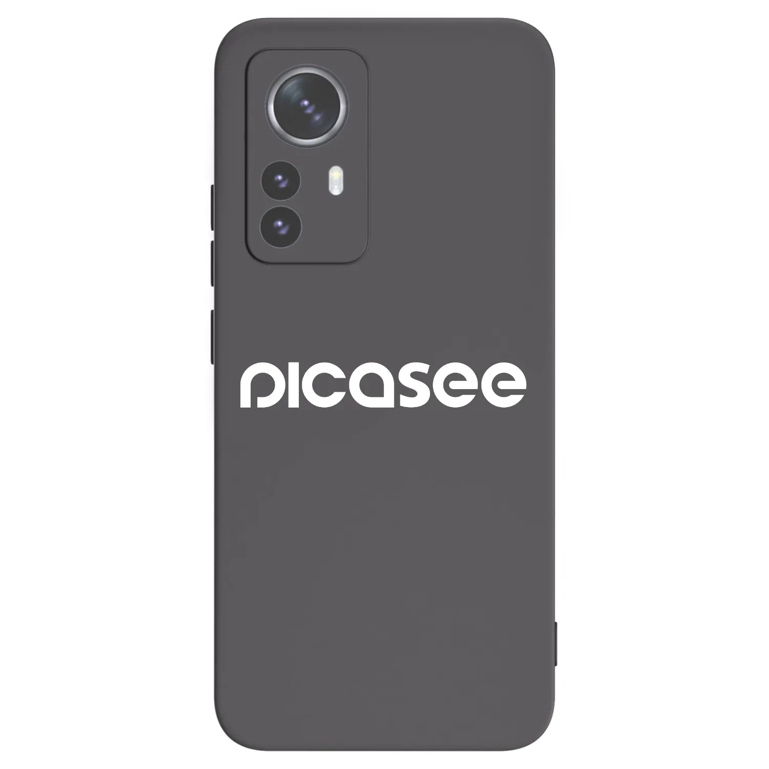 Picasee silikonowe czarne etui na Xiaomi 12 Pro - Picasee - new logo - white