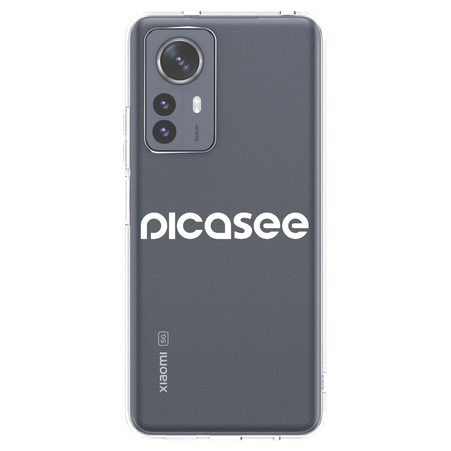 Picasee silikonowe przeźroczyste etui na Xiaomi 12 Pro - Picasee - new logo - white