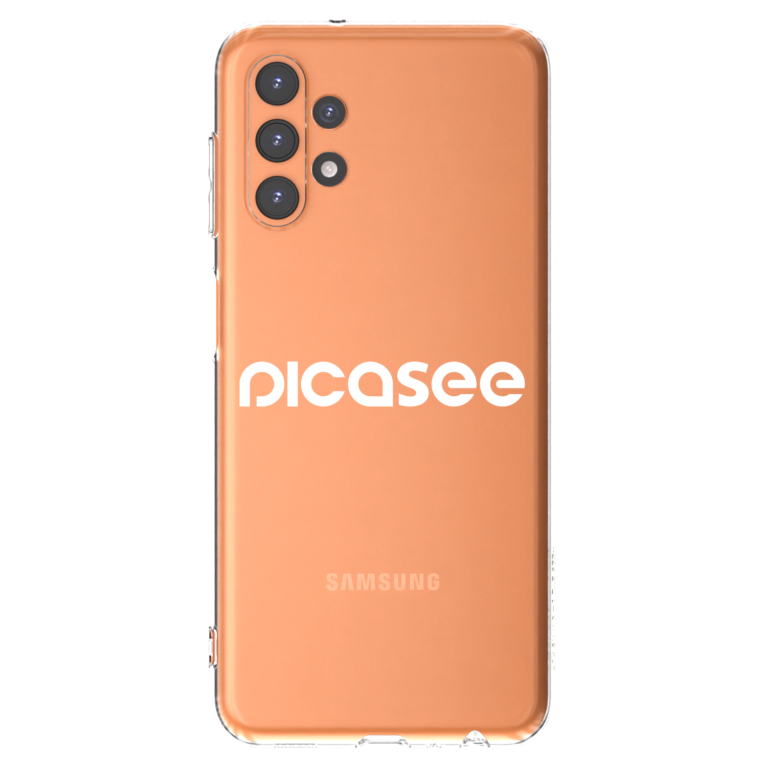 Picasee silikonowe przeźroczyste etui na Samsung Galaxy A13 4G A135 - Picasee - new logo - white
