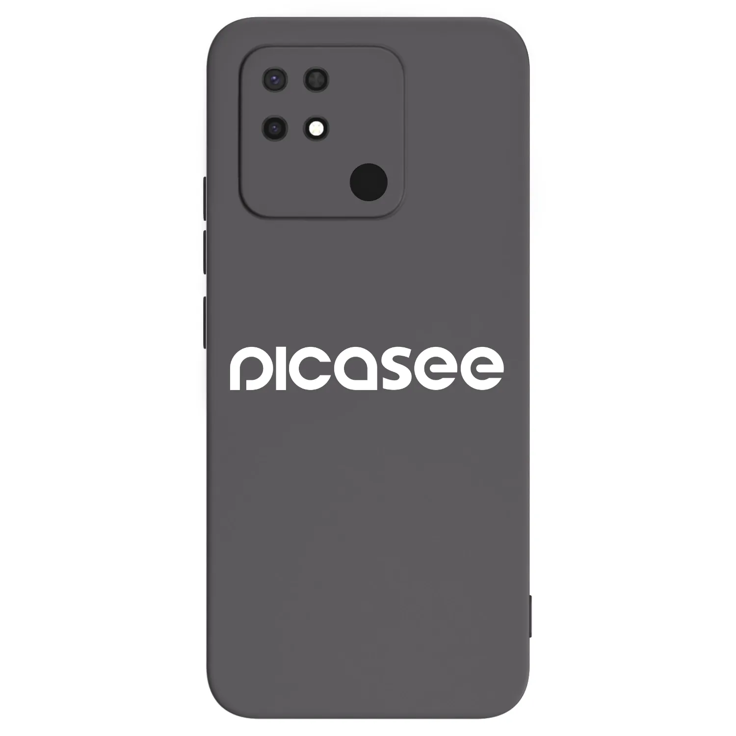 Picasee silikonowe czarne etui na Xiaomi Redmi 10C - Picasee - new logo - white
