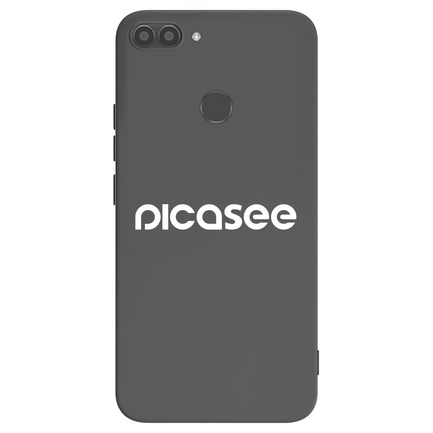 Picasee silikonowe czarne etui na Huawei P Smart - Picasee - new logo - white
