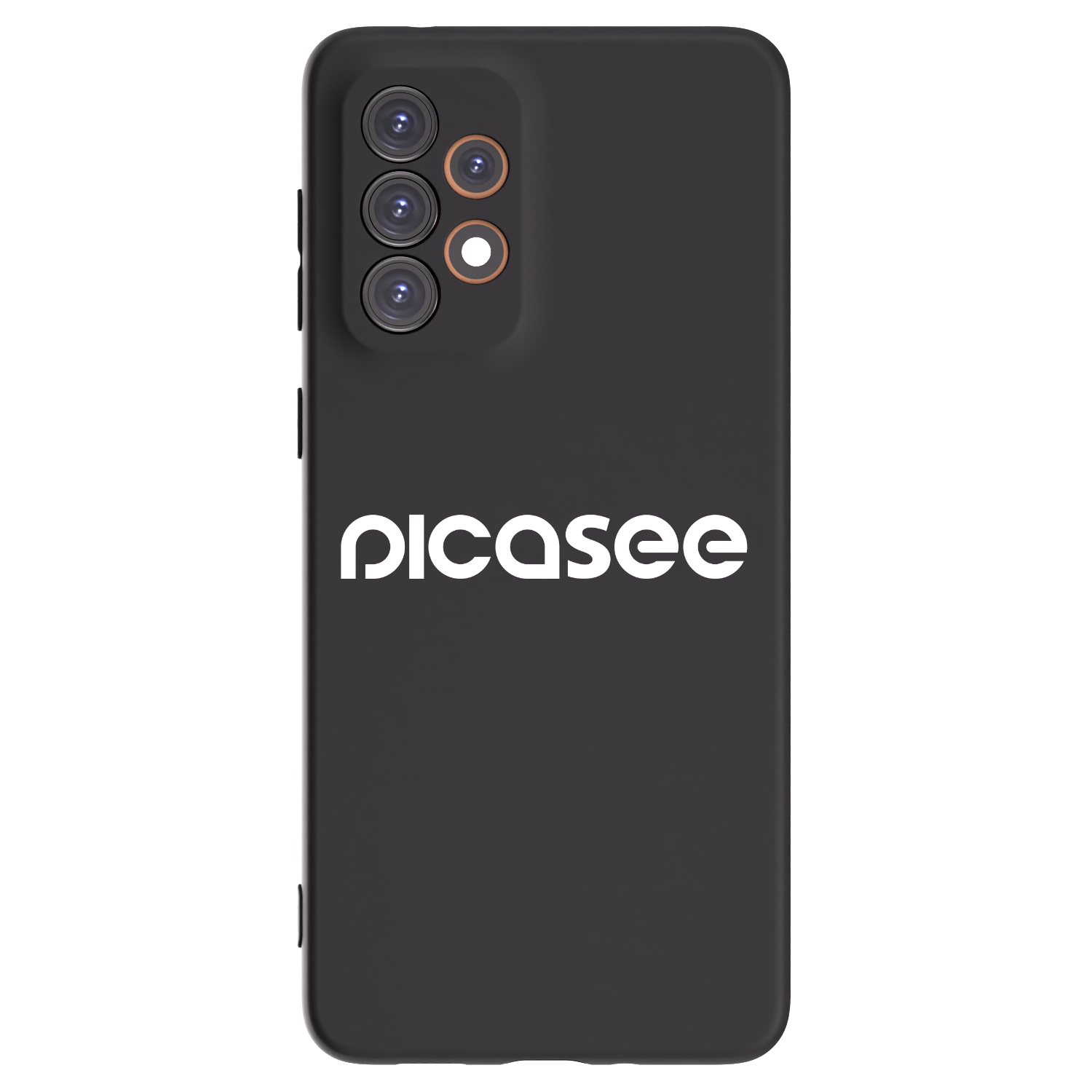 Picasee silikonowe czarne etui na Samsung Galaxy A33 5G A336 - Picasee - new logo - white