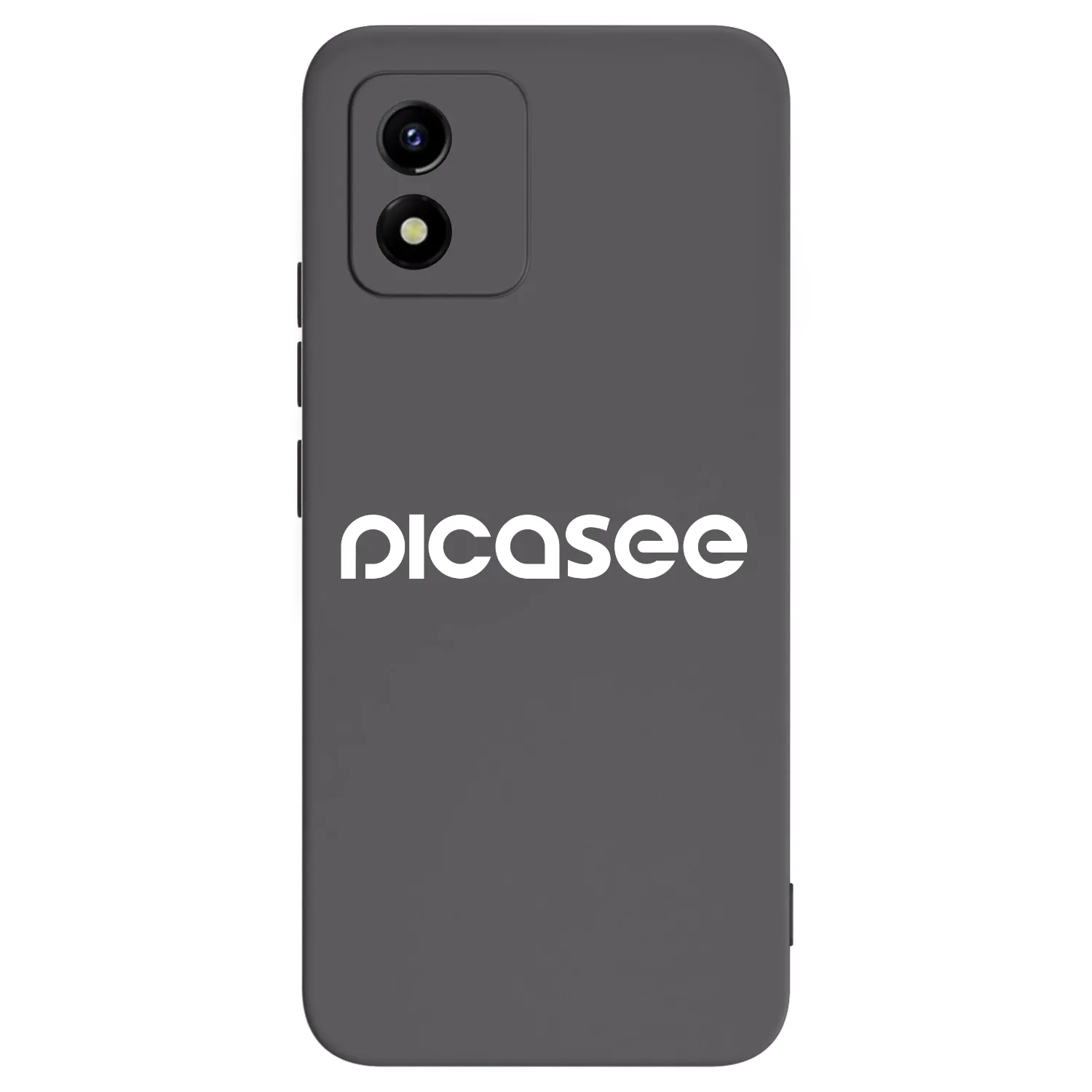 Picasee silikonowe czarne etui na Vivo Y01 - Picasee - new logo - white