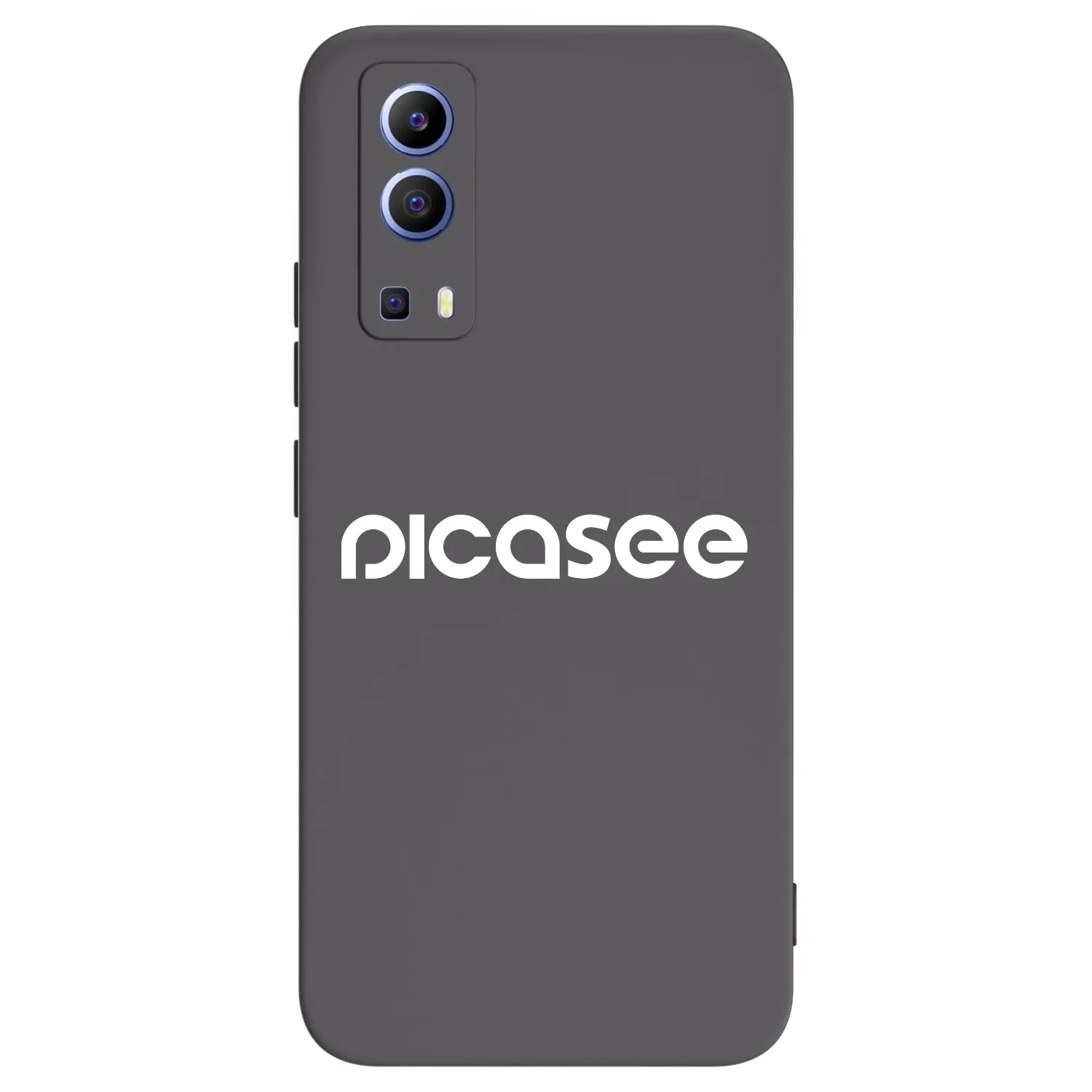 Picasee silikonowe czarne etui na Vivo Y52 5G - Picasee - new logo - white