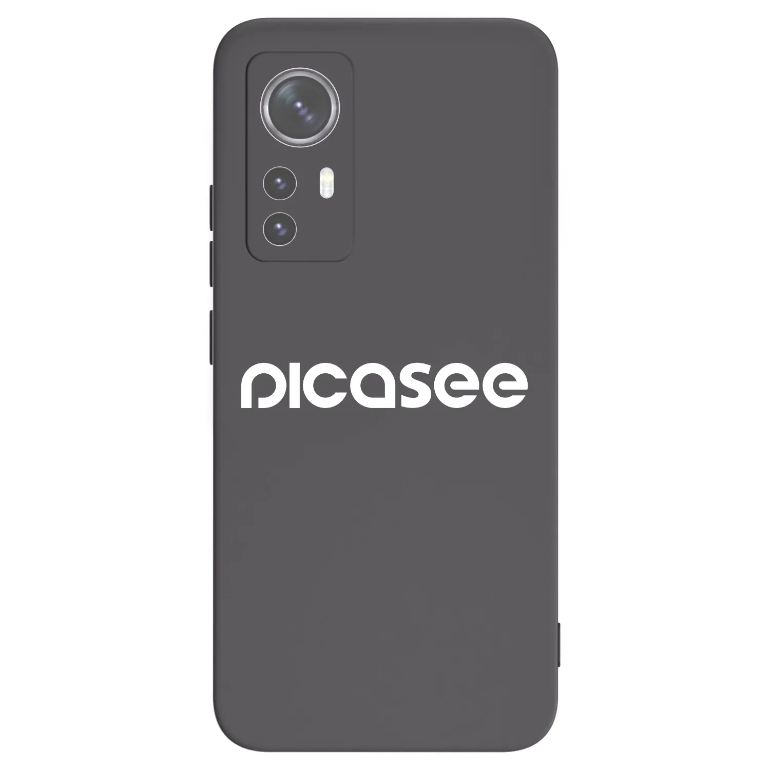 Picasee silikonowe czarne etui na Xiaomi 12X - Picasee - new logo - white
