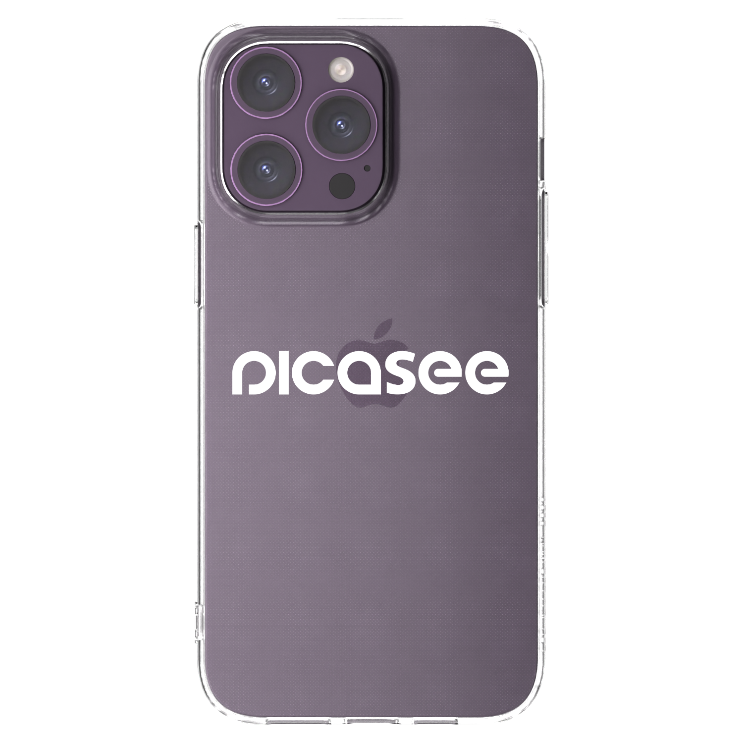 Picasee silikonowe przeźroczyste etui na Apple iPhone 14 Pro Max - Picasee - new logo - white