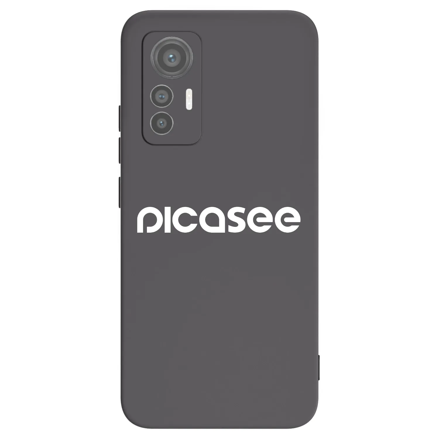 Picasee silikonowe czarne etui na Xiaomi 12 Lite - Picasee - new logo - white