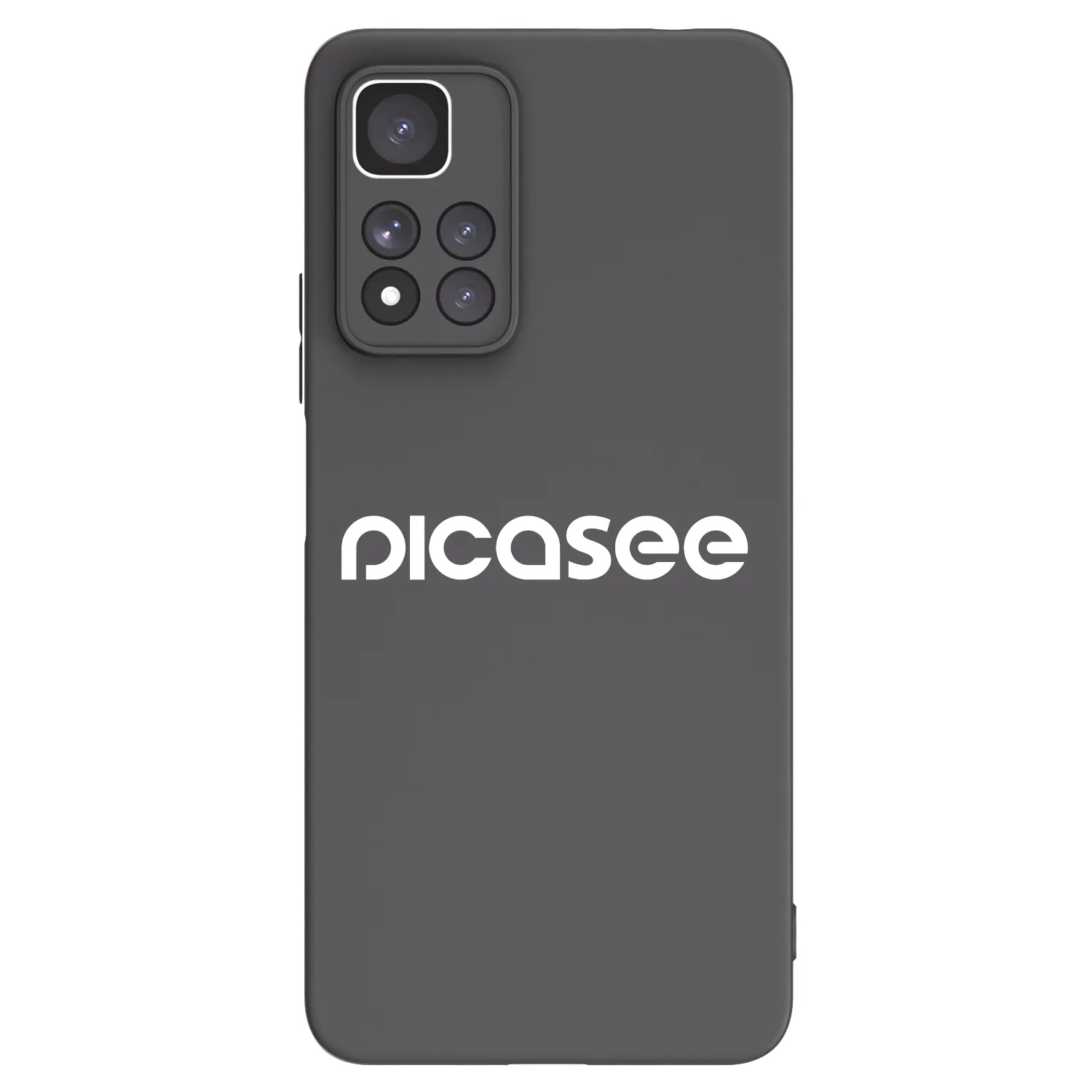 Picasee silikonowe czarne etui na Xiaomi Redmi Note 11 Pro+ 5G - Picasee - new logo - white