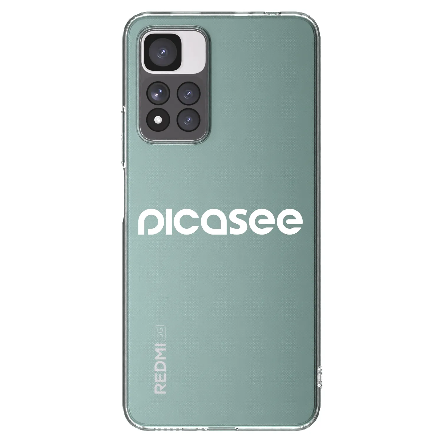 Picasee silikonowe przeźroczyste etui na Xiaomi Redmi Note 11 Pro+ 5G - Picasee - new logo - white