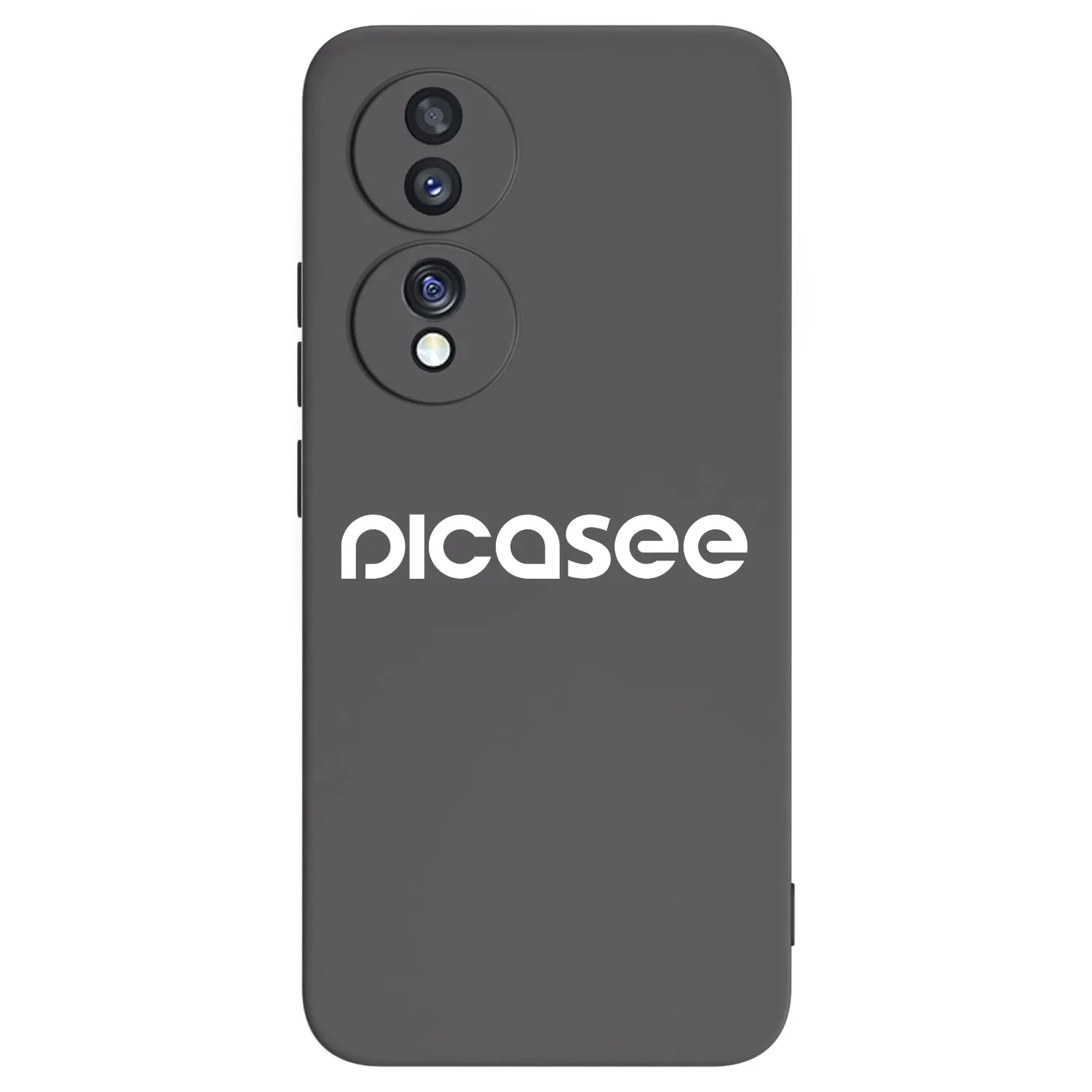 Picasee silikonowe czarne etui na Honor 70 - Picasee - new logo - white