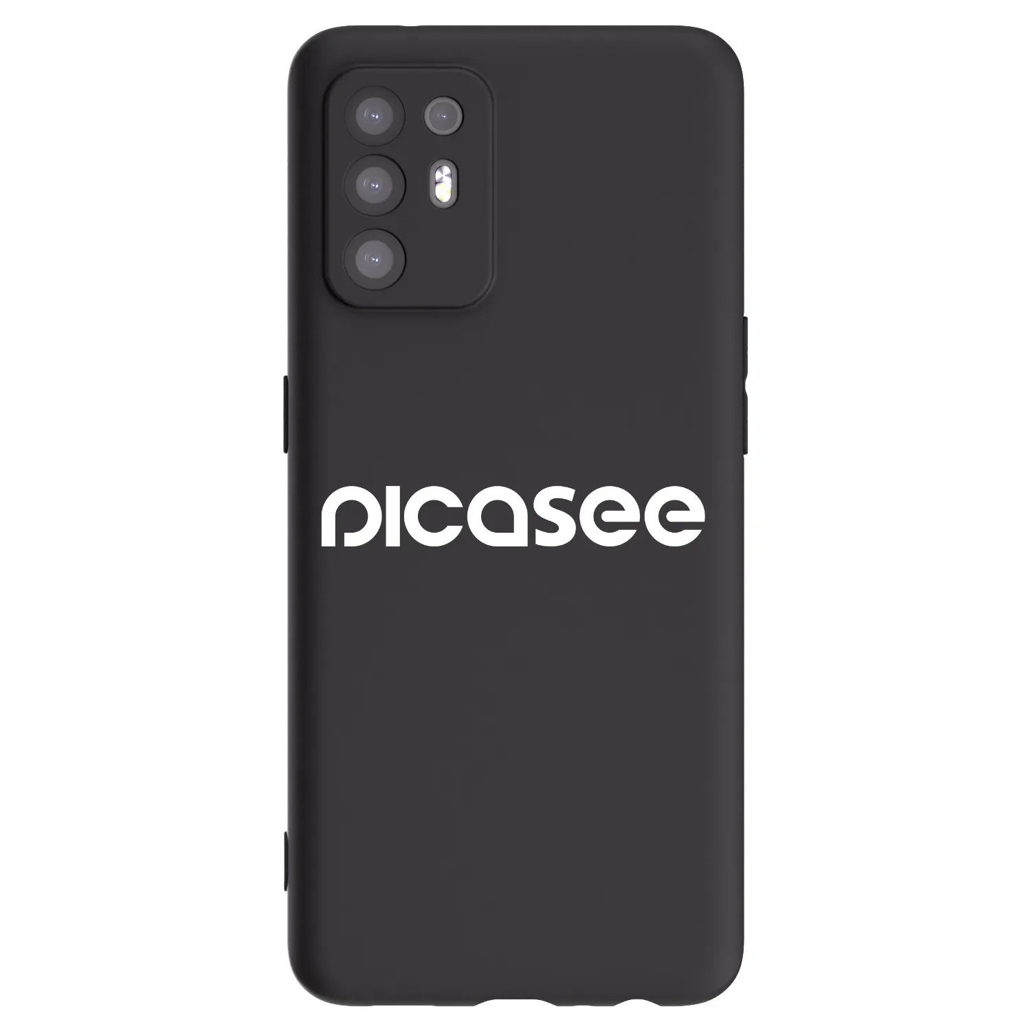 Picasee silikonowe czarne etui na OPPO A94 5G - Picasee - new logo - white