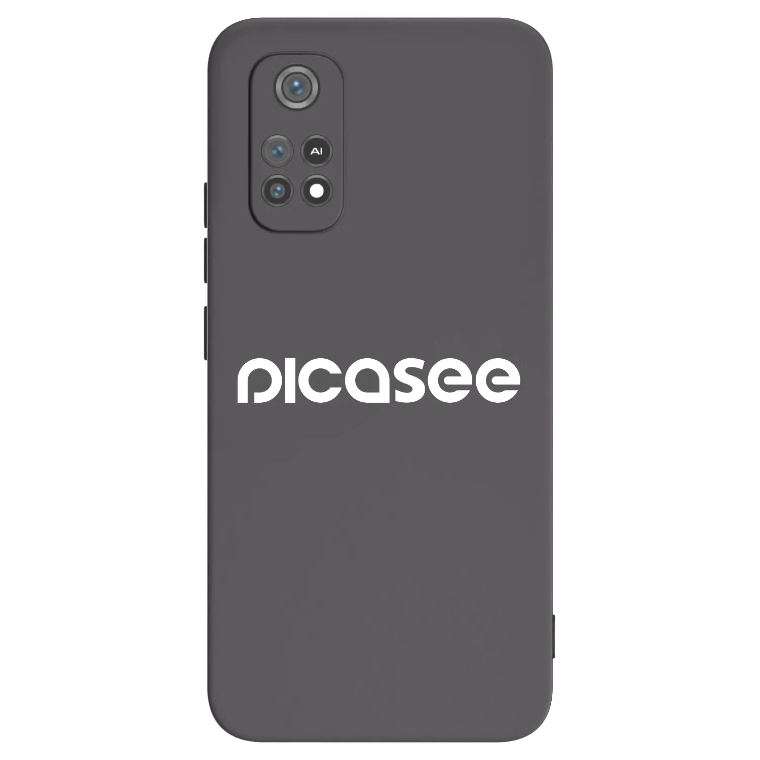 Picasee silikonowe czarne etui na Xiaomi Poco M4 Pro - Picasee - new logo - white