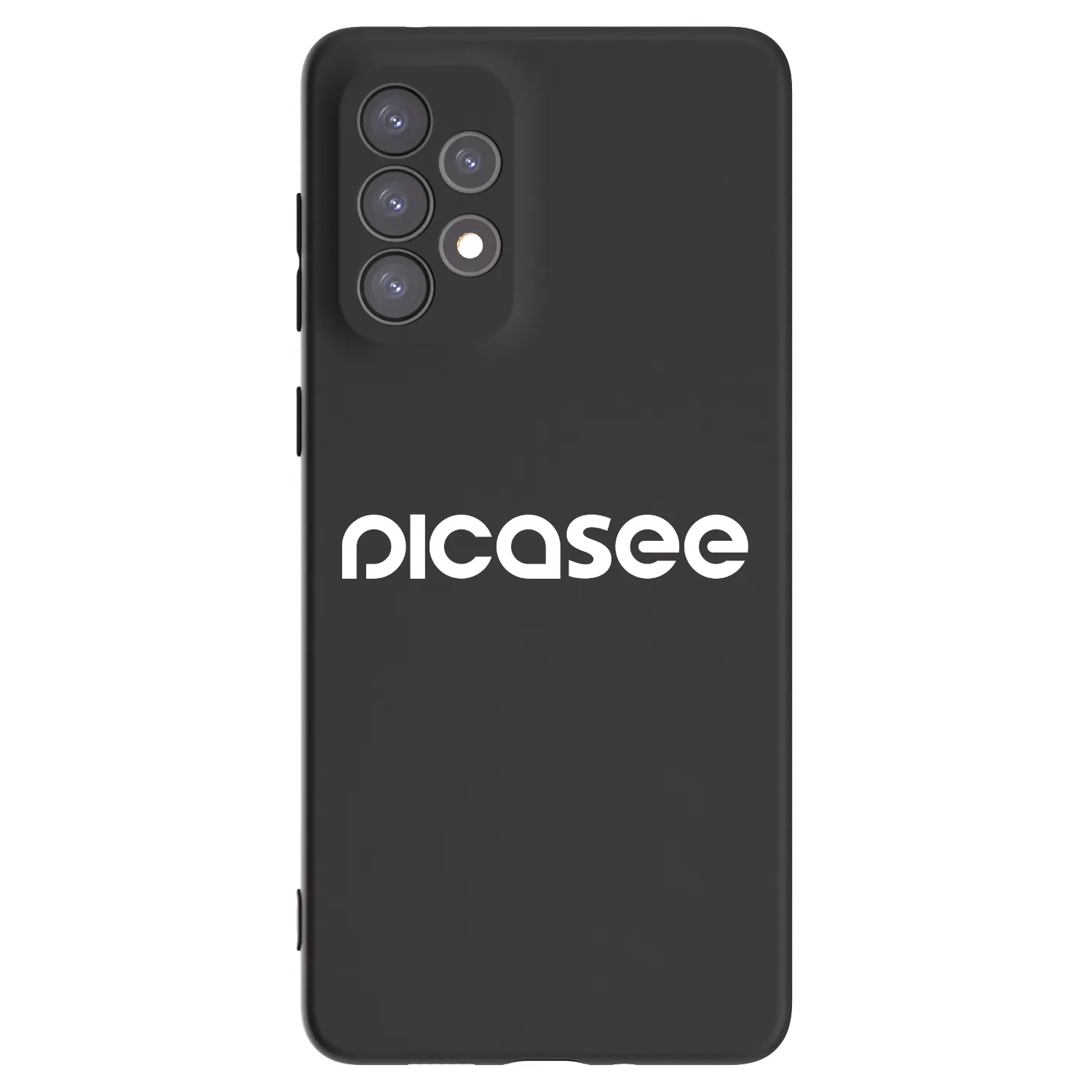 Picasee silikonowe czarne etui na Samsung Galaxy A73 5G - Picasee - new logo - white