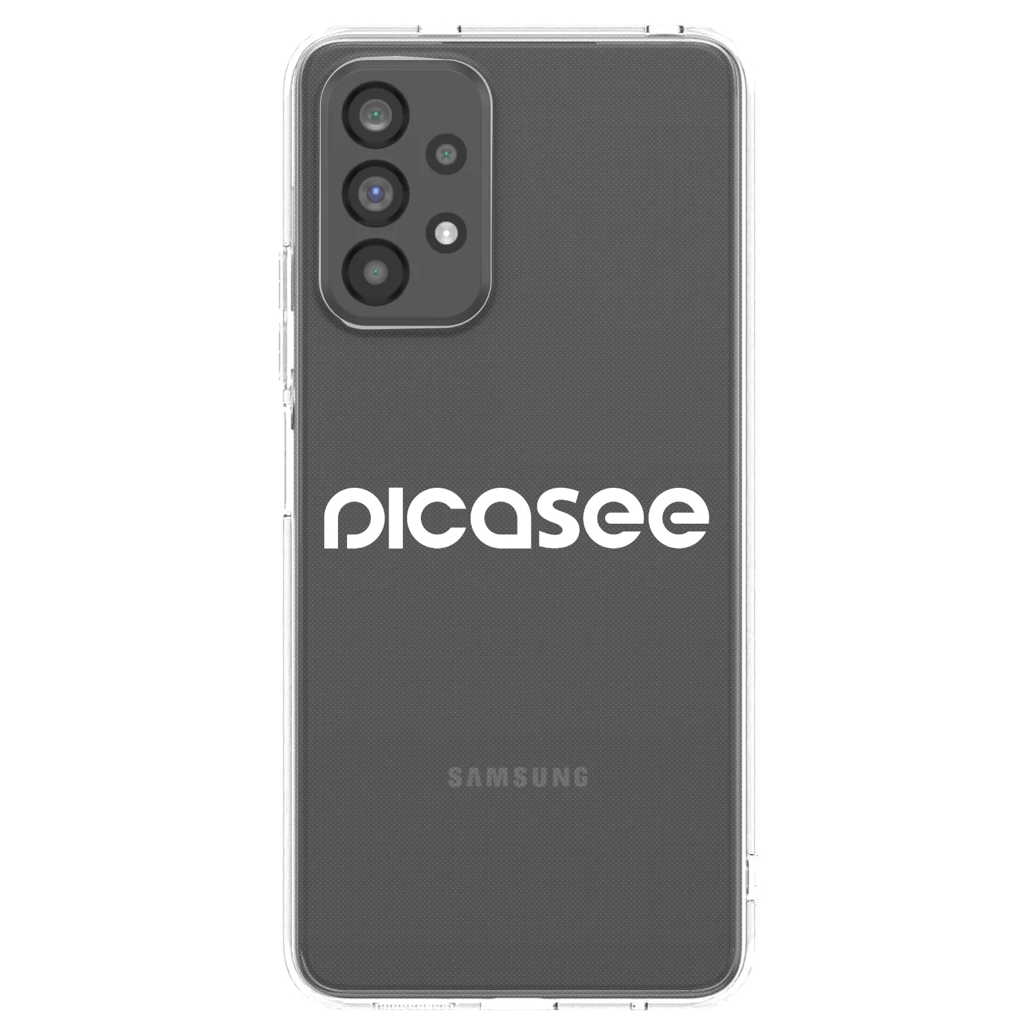 Picasee silikonowe przeźroczyste etui na Samsung Galaxy A73 5G - Picasee - new logo - white