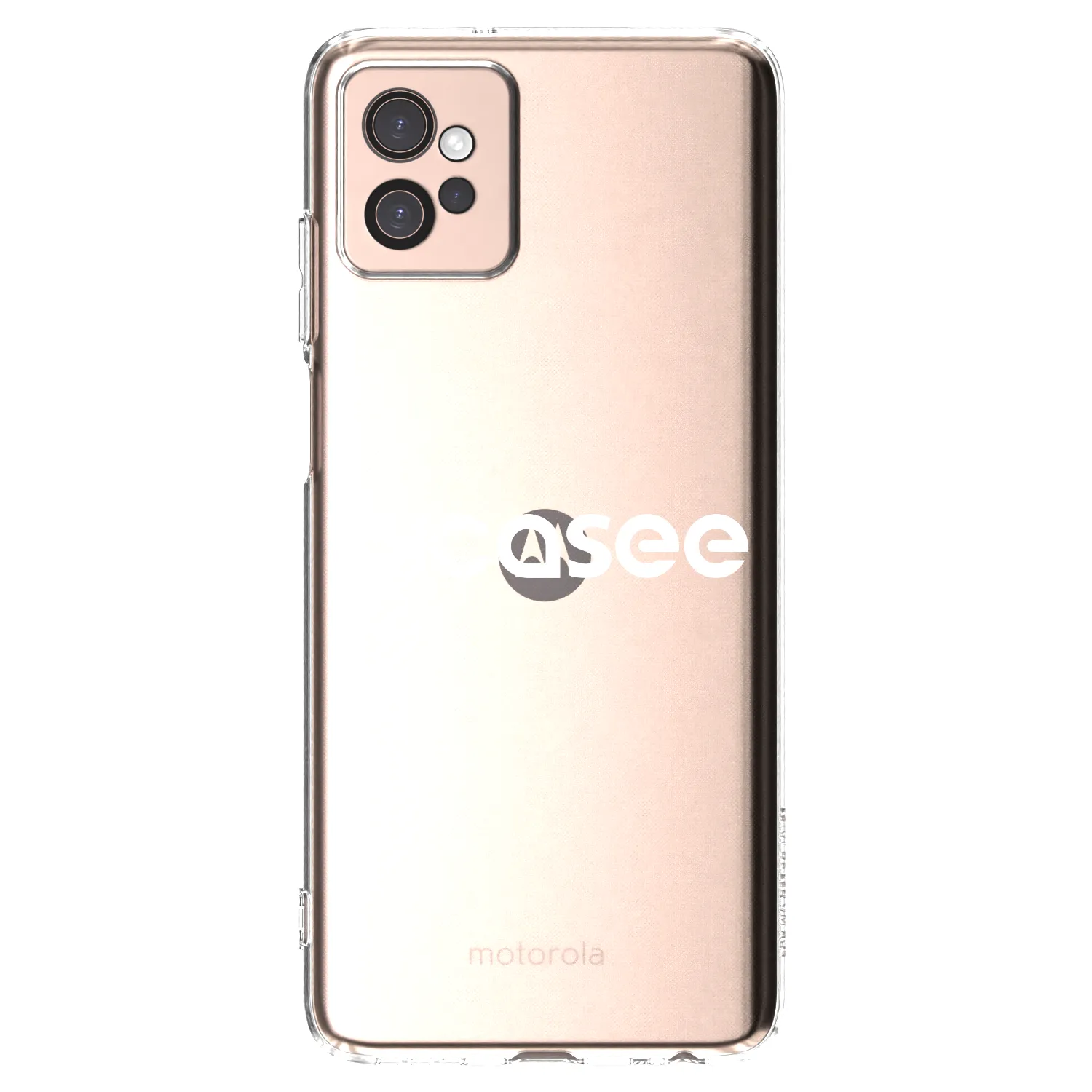 Picasee silikonowe przeźroczyste etui na Motorola Moto G32 - Picasee - new logo - white