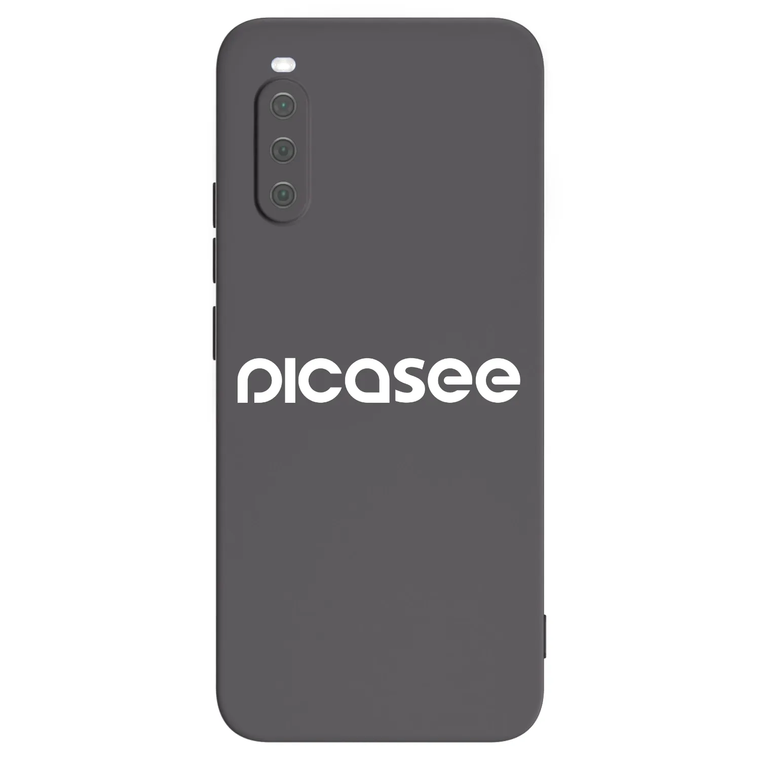 Picasee silikonowe czarne etui na Sony Xperia 10 III - Picasee - new logo - white