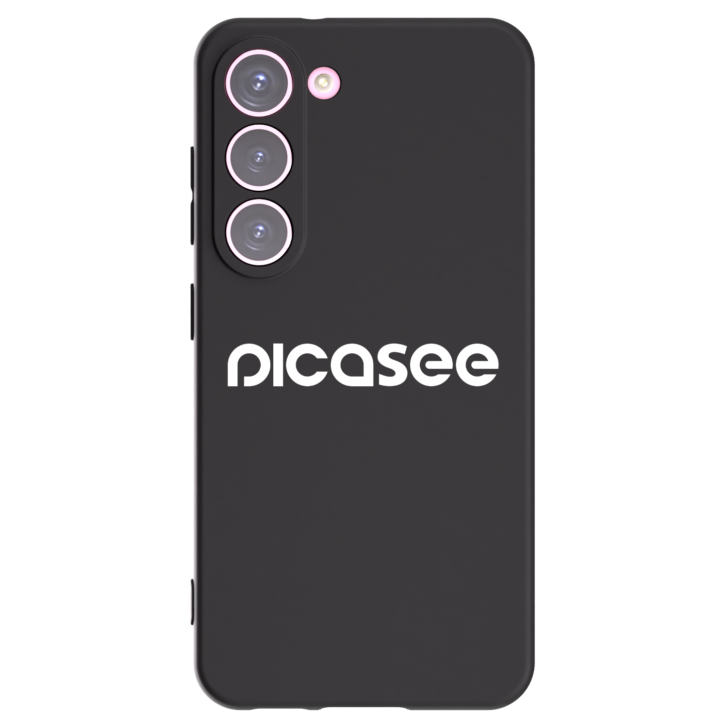 Picasee silikonowe czarne etui na Samsung Galaxy S23 5G - Picasee - new logo - white