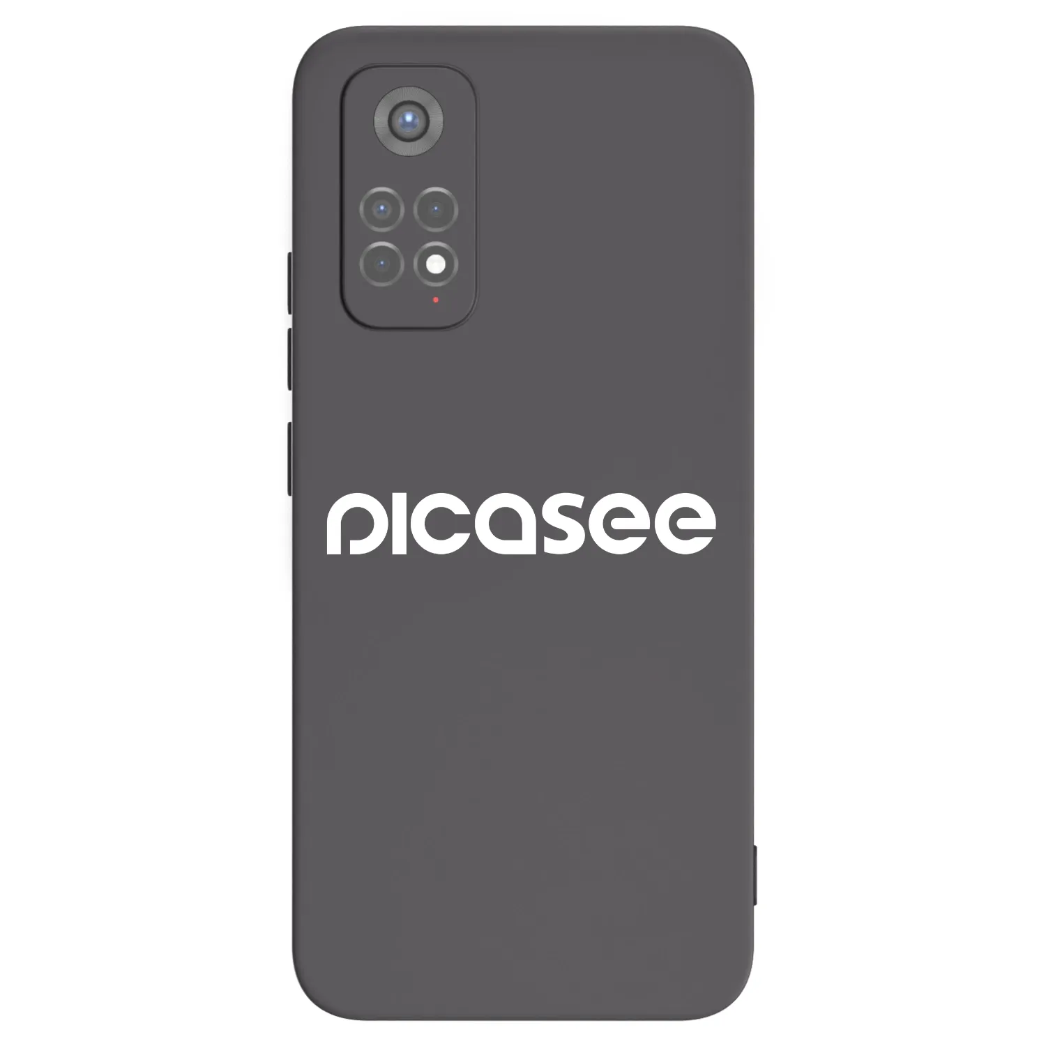 Picasee silikonowe czarne etui na Xiaomi Redmi Note 11S 5G - Picasee - new logo - white