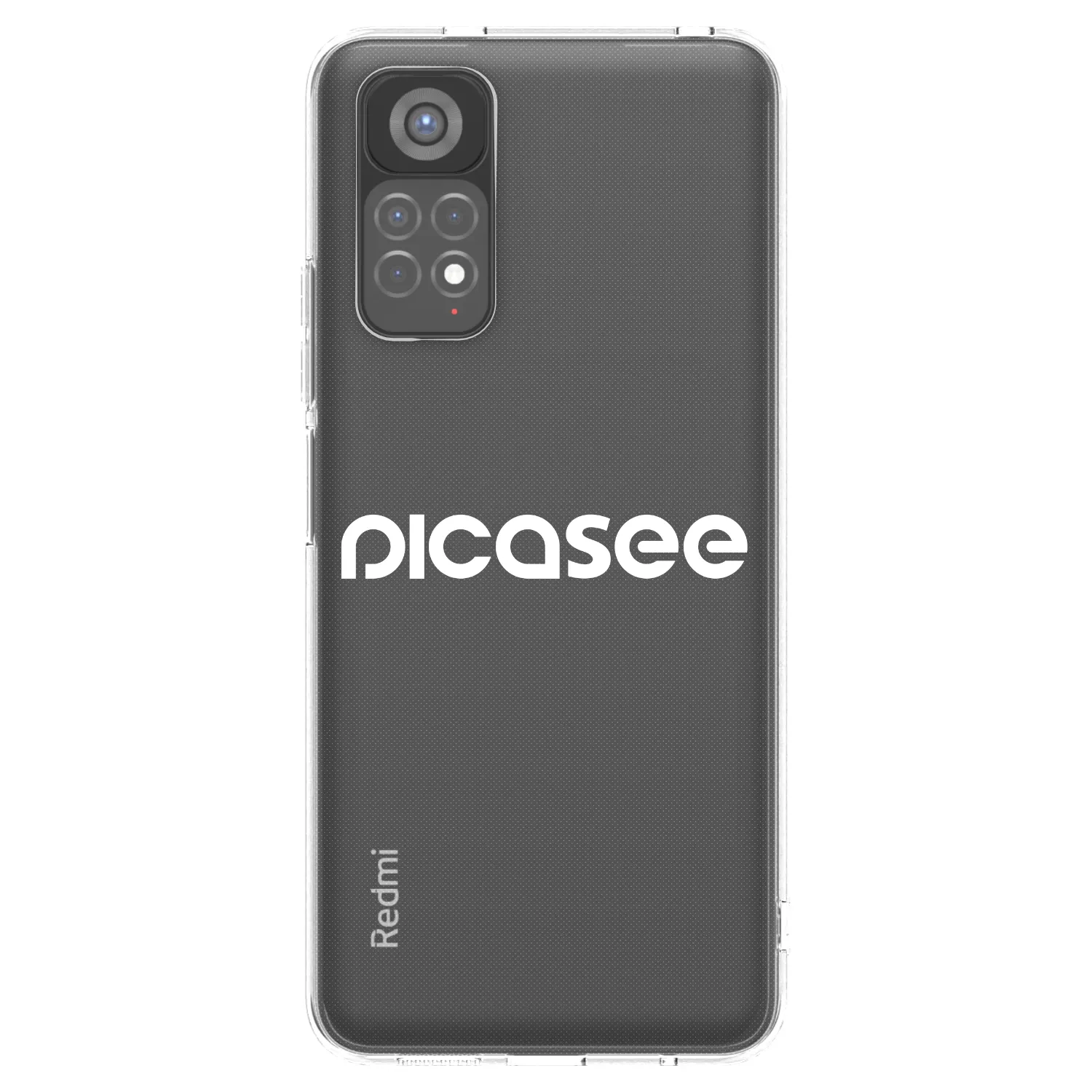 Picasee silikonowe przeźroczyste etui na Xiaomi Redmi Note 11S 5G - Picasee - new logo - white